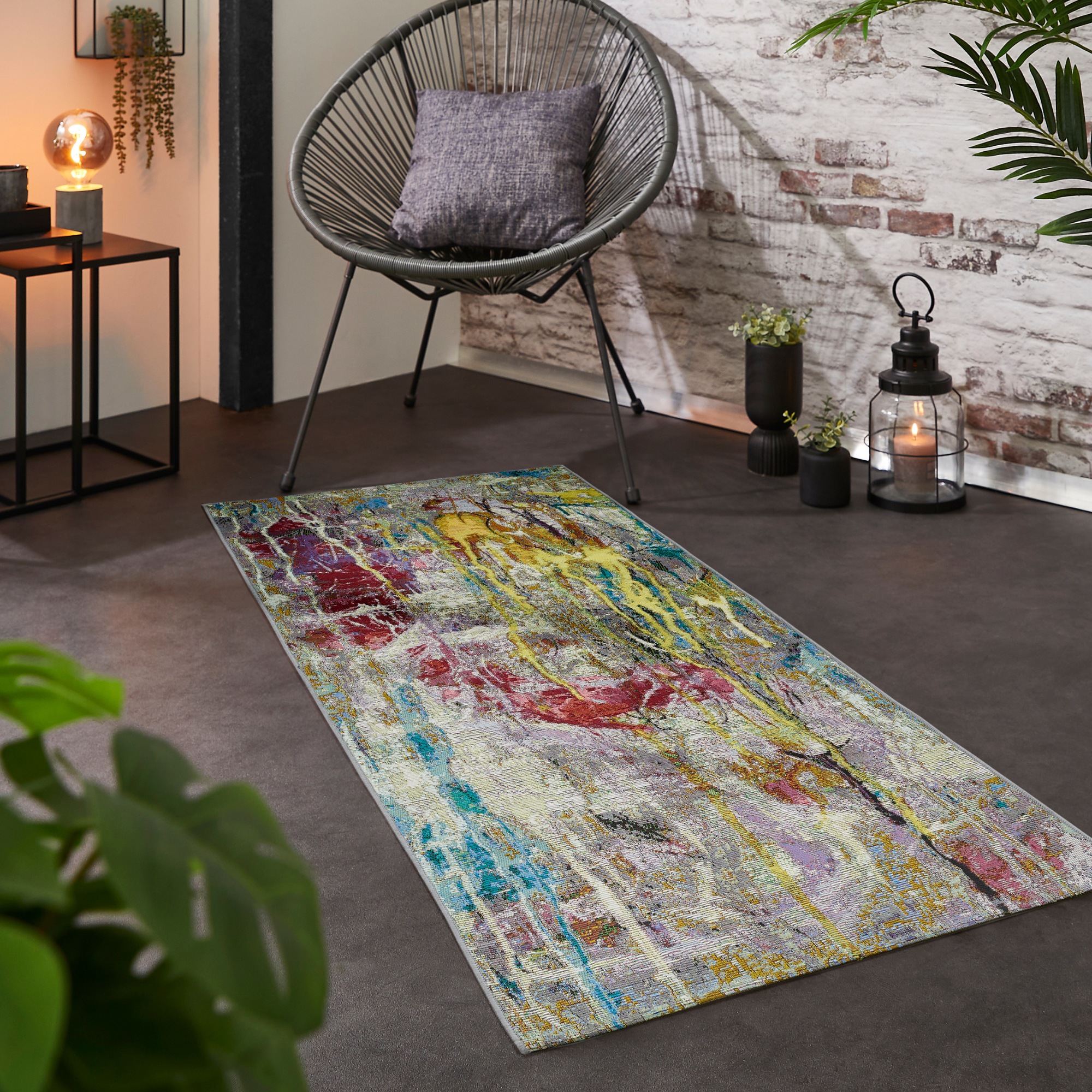 Image of Andiamo Teppich "Platana" rechteckig 3 mm Höhe modernes Design, In- und Outdoor geeignet, Balkon, Terrasse