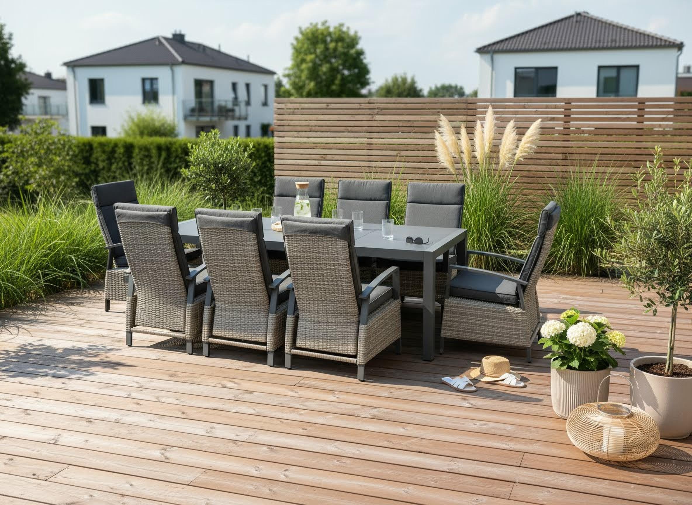 Creativ home Photophore »Laterne ALEGRE, mit Henkel« Kerzenhalter aus Naturweide, Ø 33 cm