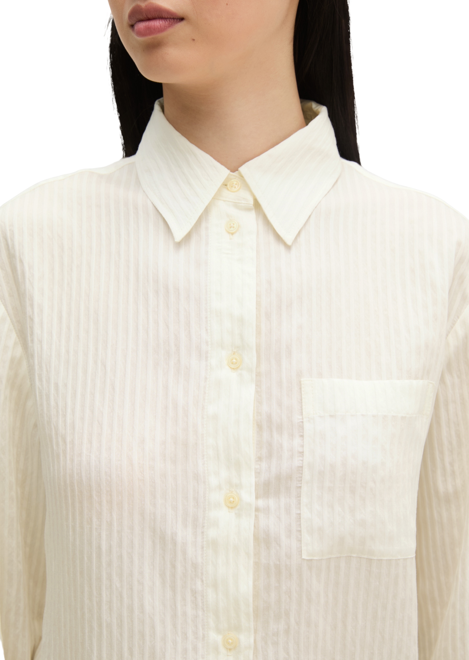 Marc O'Polo Hemdbluse oversize aus TENCEL™ Modal-Mix