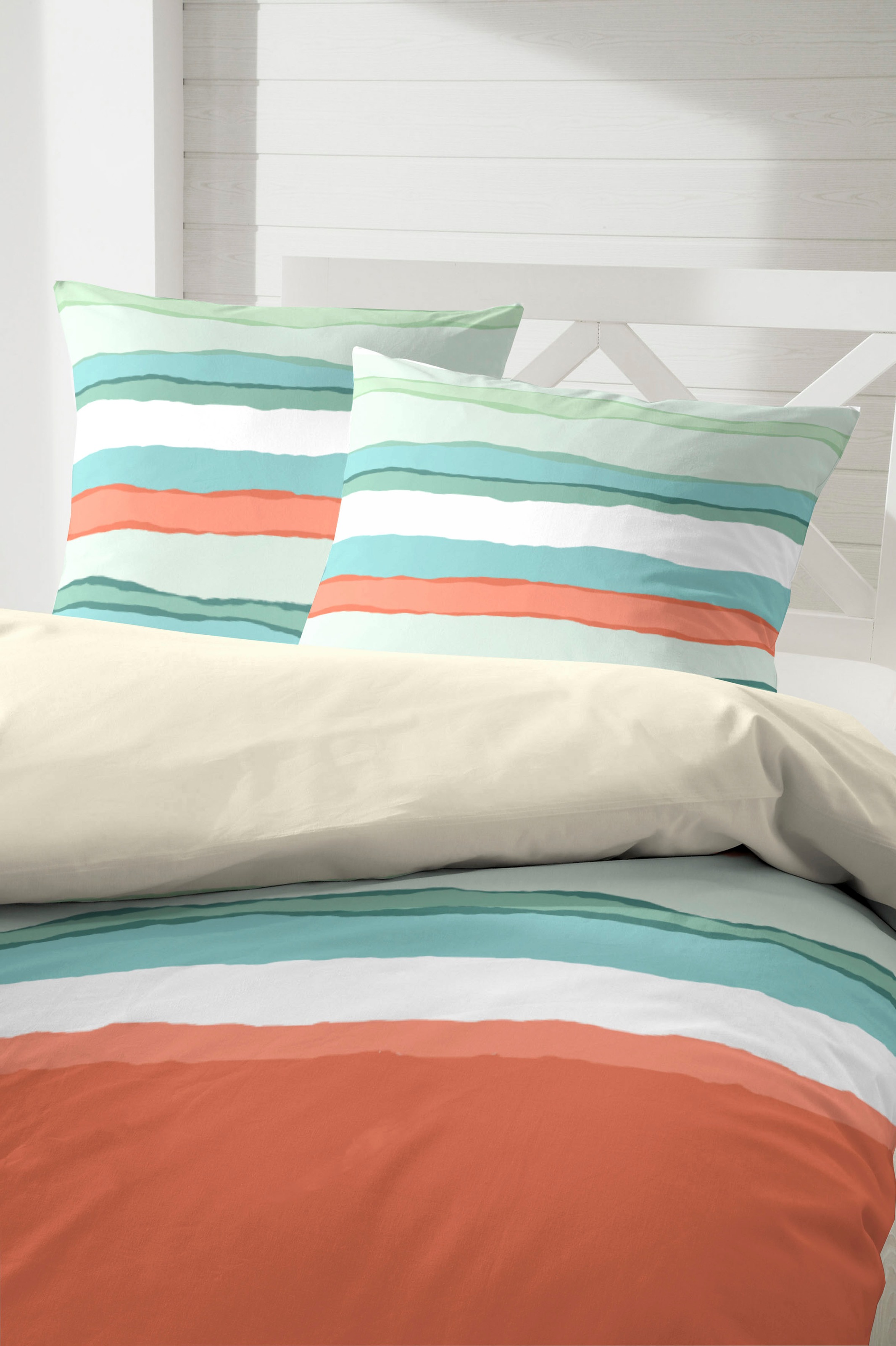 Primera Bettwäsche »Renforce Bettwäsche Slushy« 2 Stk. tlg. mit spannenden Verläufen