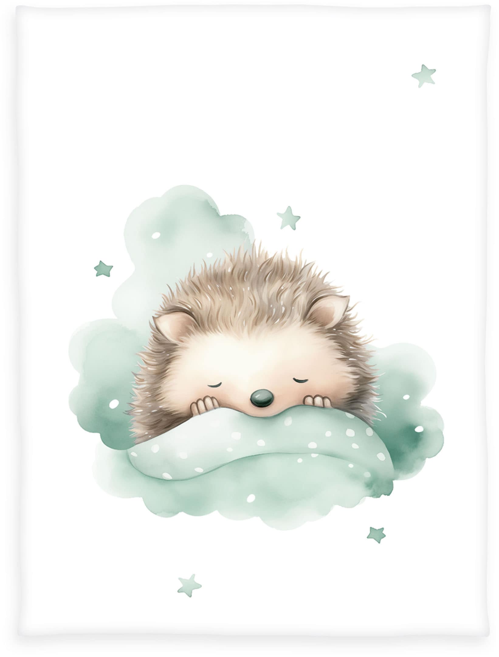 Image of Baby Best Babydecke "babybest Kleiner Igel" niedliches Motiv