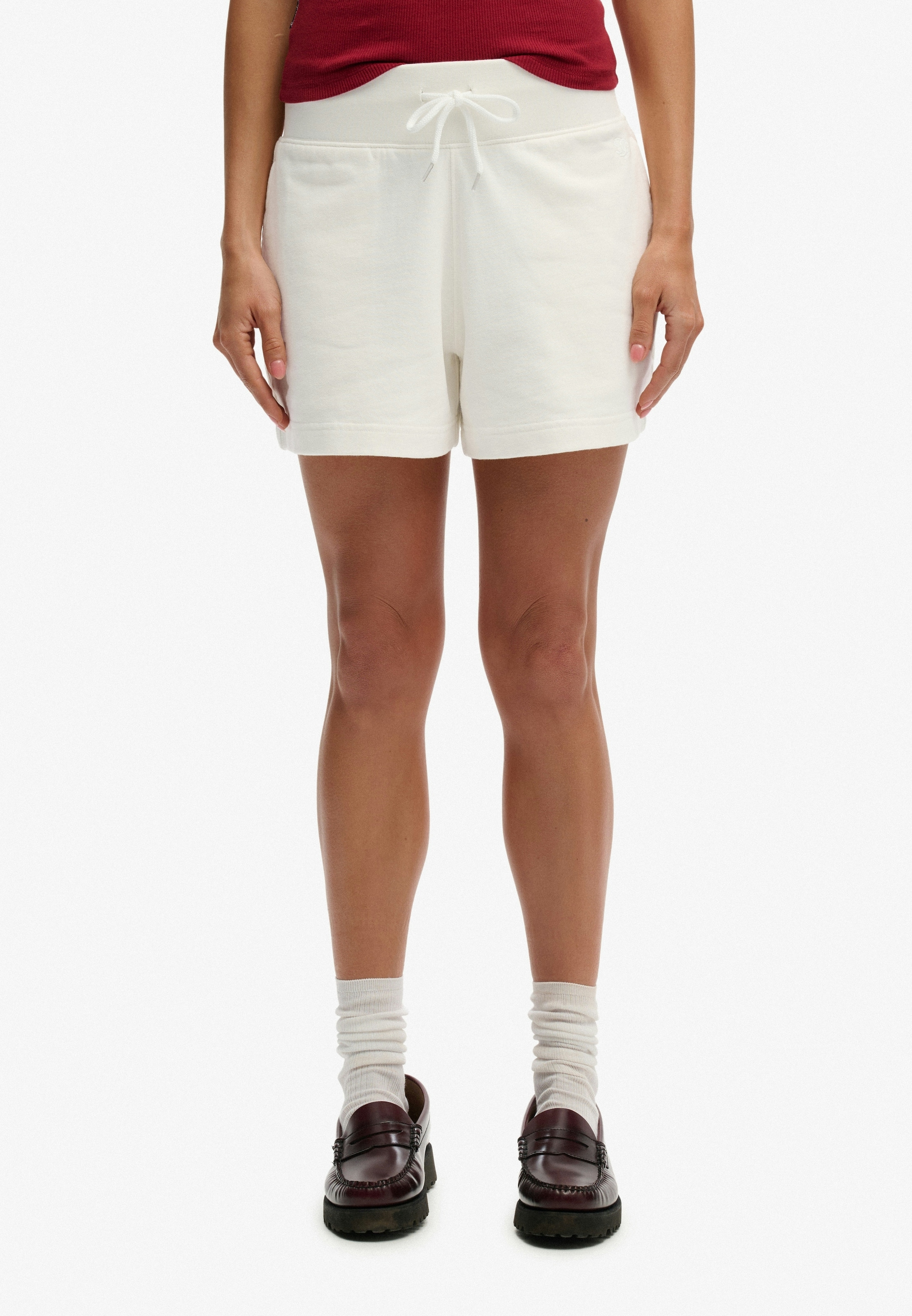 Superdry Shorts »STUDIOS SWEAT SHORT«  Slim Fit, mit Tunnelzug, aus Baumwolle und Jersey, unifarben