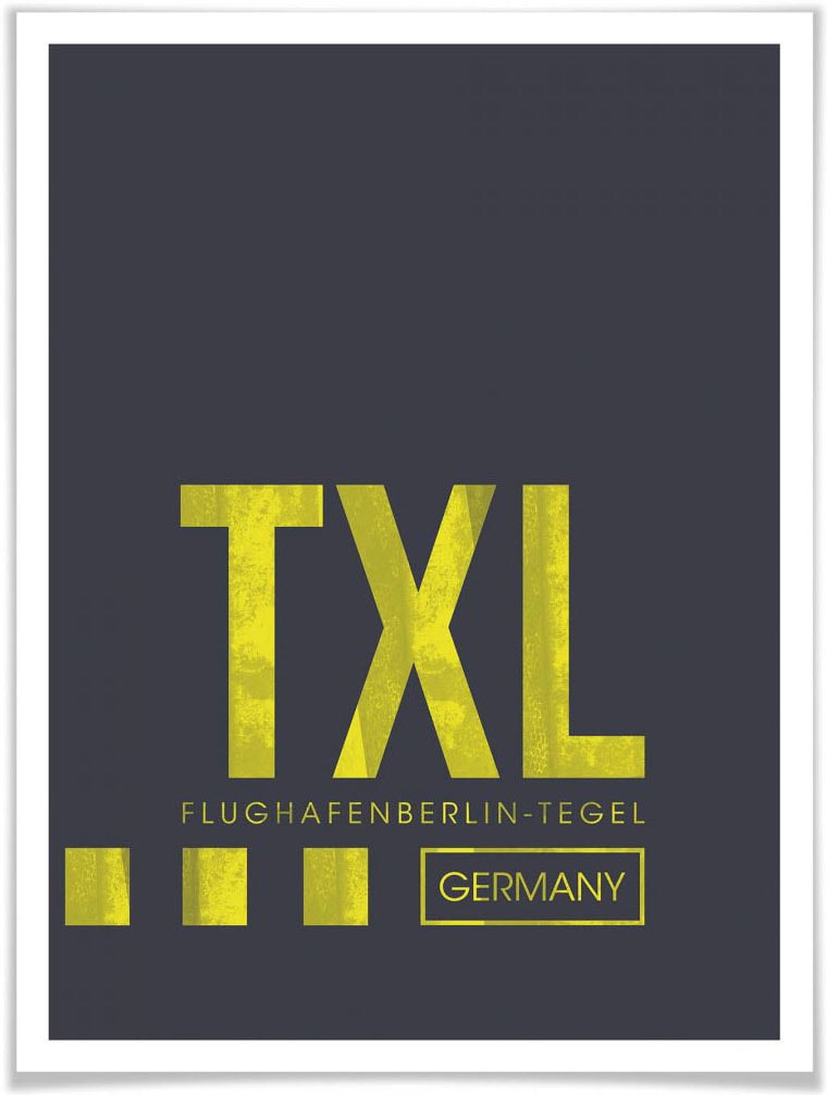 Wall-Art Poster »Wandbild TXL Flughafen Berlin«, Flughafen, (1 St.), Poster,  Wandbild, Bild, Wandposter acheter confortablement