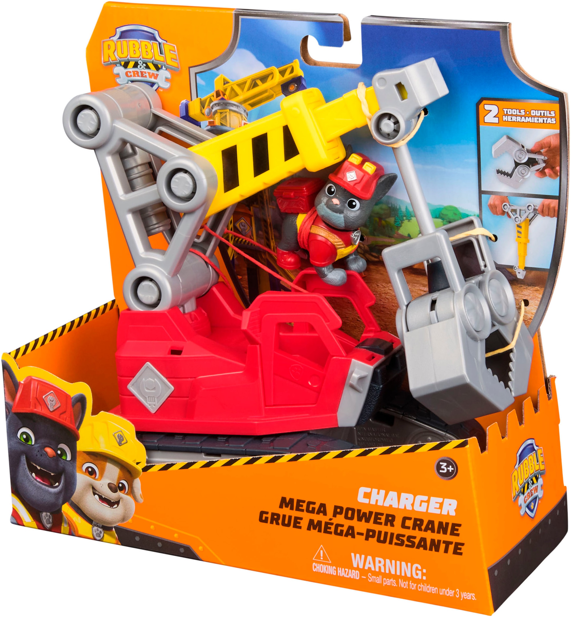 Spin Master Grue jouet »Rubble & Crew - Chargers 2-in-1 Mega Kran«
