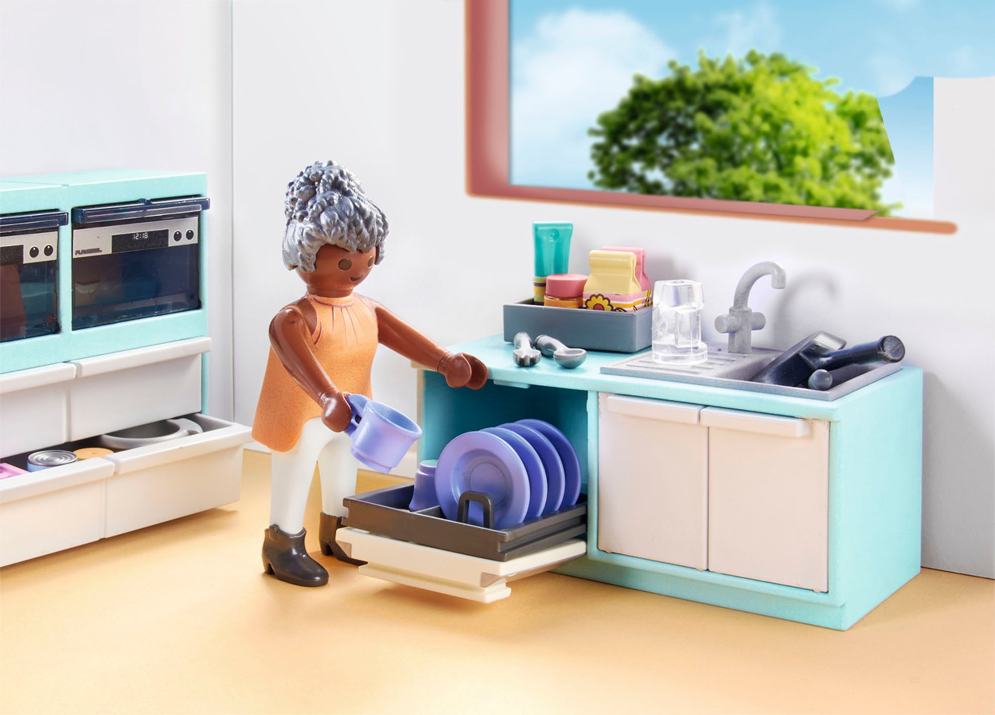 Playmobil® Konstruktions-Spielset »Küche mit Essplatz (71608), myLife« Made in Europe