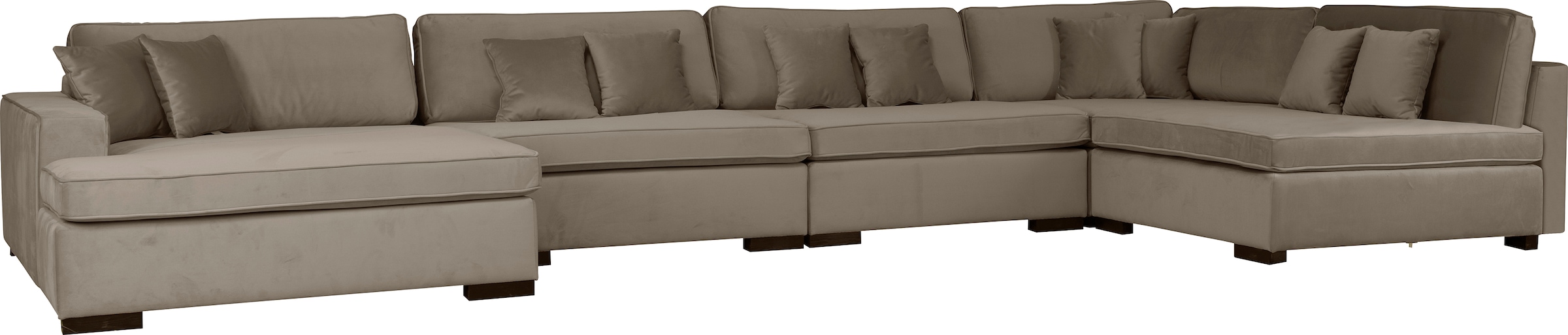 Guido Maria Kretschmer Home&Living Wohnlandschaft »Skara U-Form«, Lounge-Sofa mit Federkernpolsterung, in vielen Bezugsvarianten