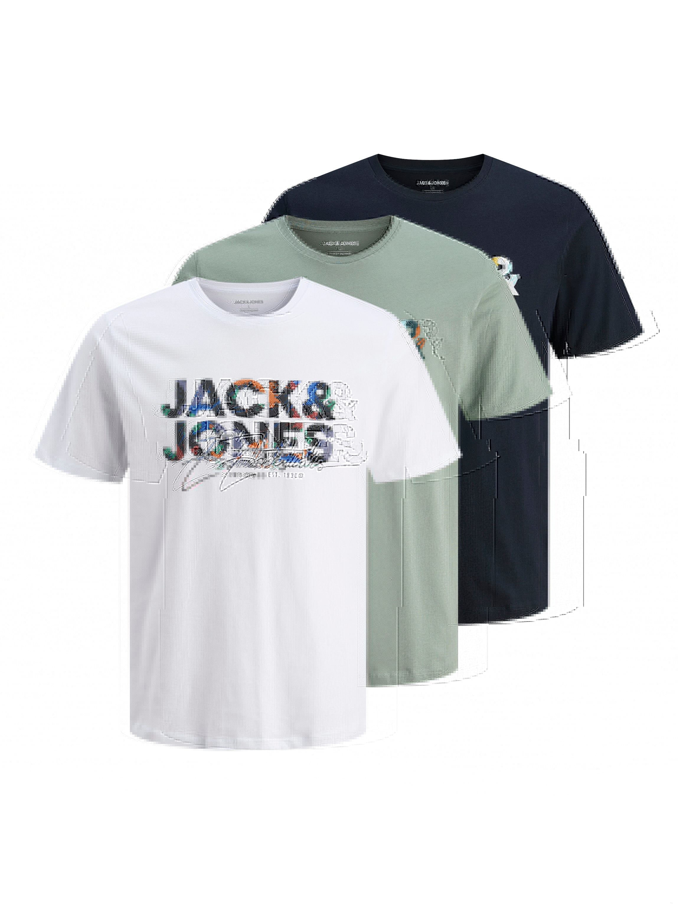 Image of Jack & Jones Junior T-Shirt "JJGEPLAS TEE SS CREW NECK 3PK MP JNR" Packung, 3 Stk.