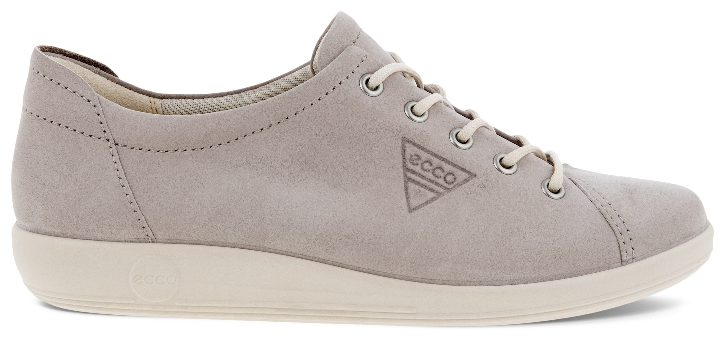 Ecco Schnürschuh »Ecco Soft 2.0«, Freizeitschuh, Halbschuh, Schnürschuh mit dezenter Logo Prägung