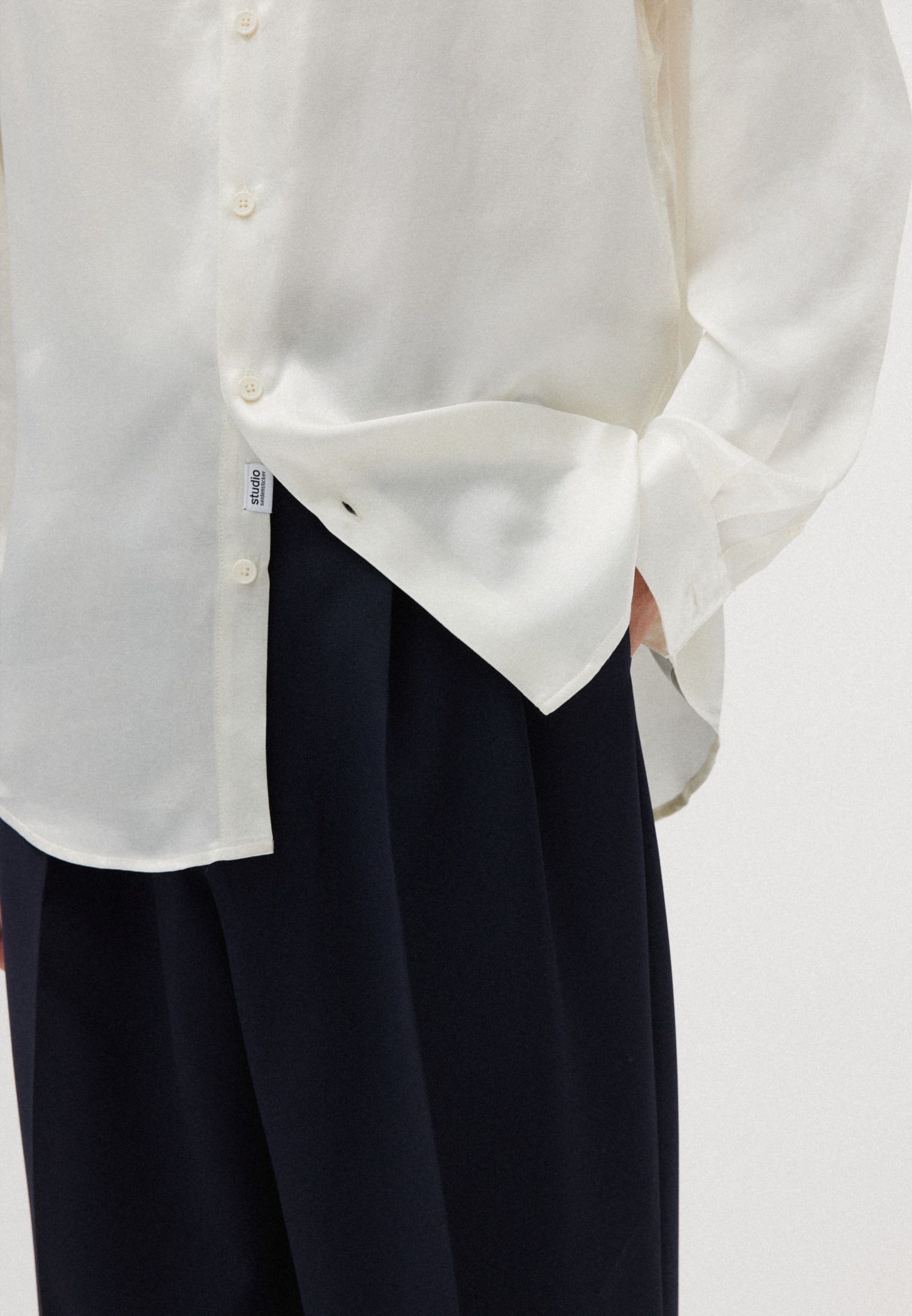 studio seidensticker Businesshemd »Studio« Regular Langarm Kentkragen Uni