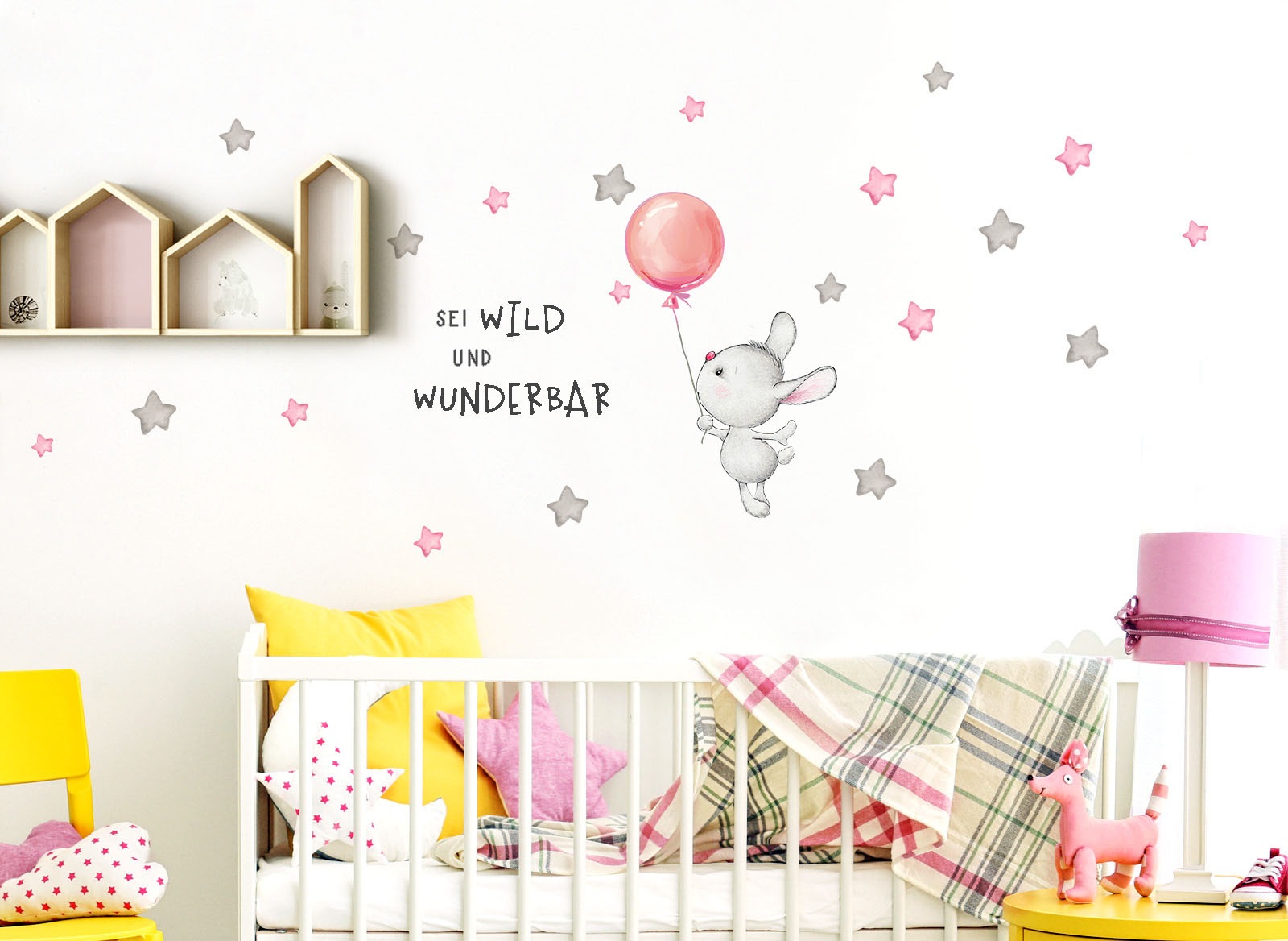 Image of little DECO Wandtattoo »Little Deco Wandtattoo Sei wild & Hase mit Luftballon« bei Ackermann Versand Schweiz