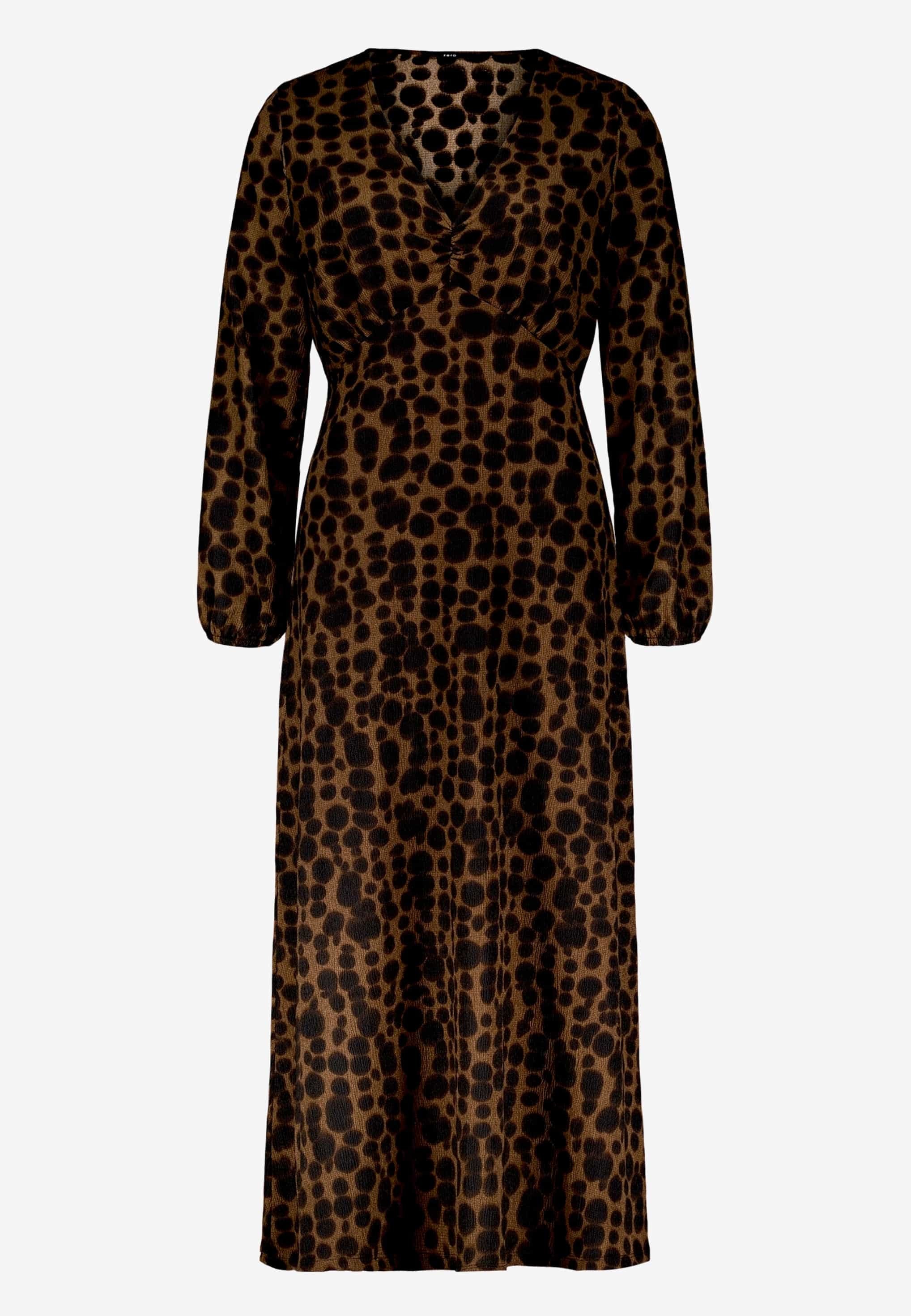 Zero Maxi robe Sans poches Robe longue à motif avec décolleté en V