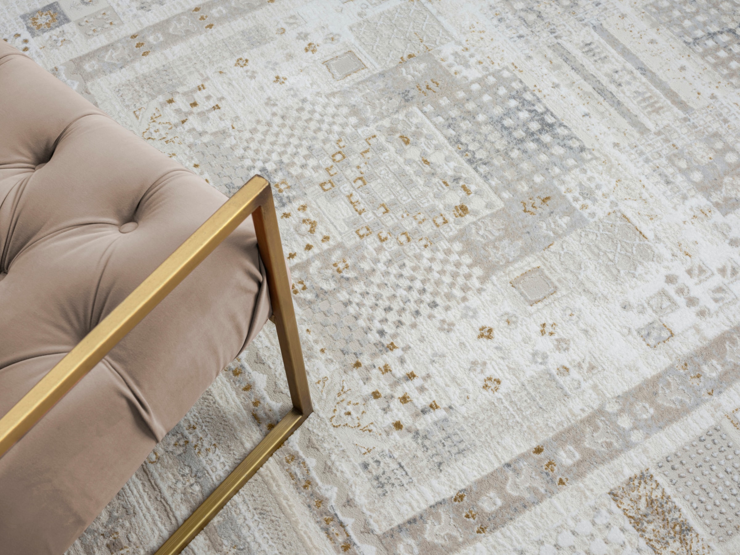 Myflair Möbel & Accessoires Tapis »My Kashkuly« Rectangulaire 10 mm Höhe Kurzflor, Retro-Style, besonders weich durch Microfaser, mit Fransen