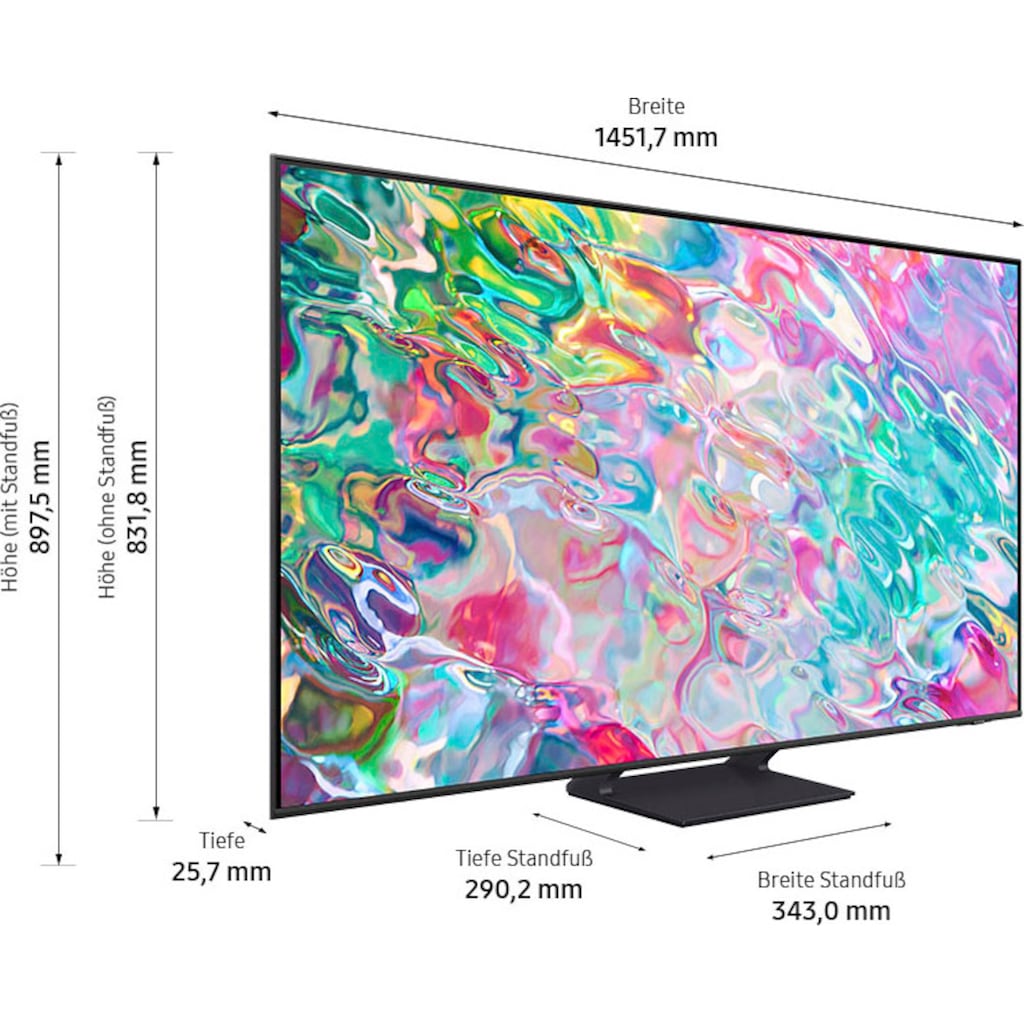 Samsung QLED-Fernseher »65" QLED 4K Q70B (2022)«, 163 cm/65 Zoll, Smart-TV, Quantum Prozessor 4K,Quantum HDR,Supreme UHD Dimming