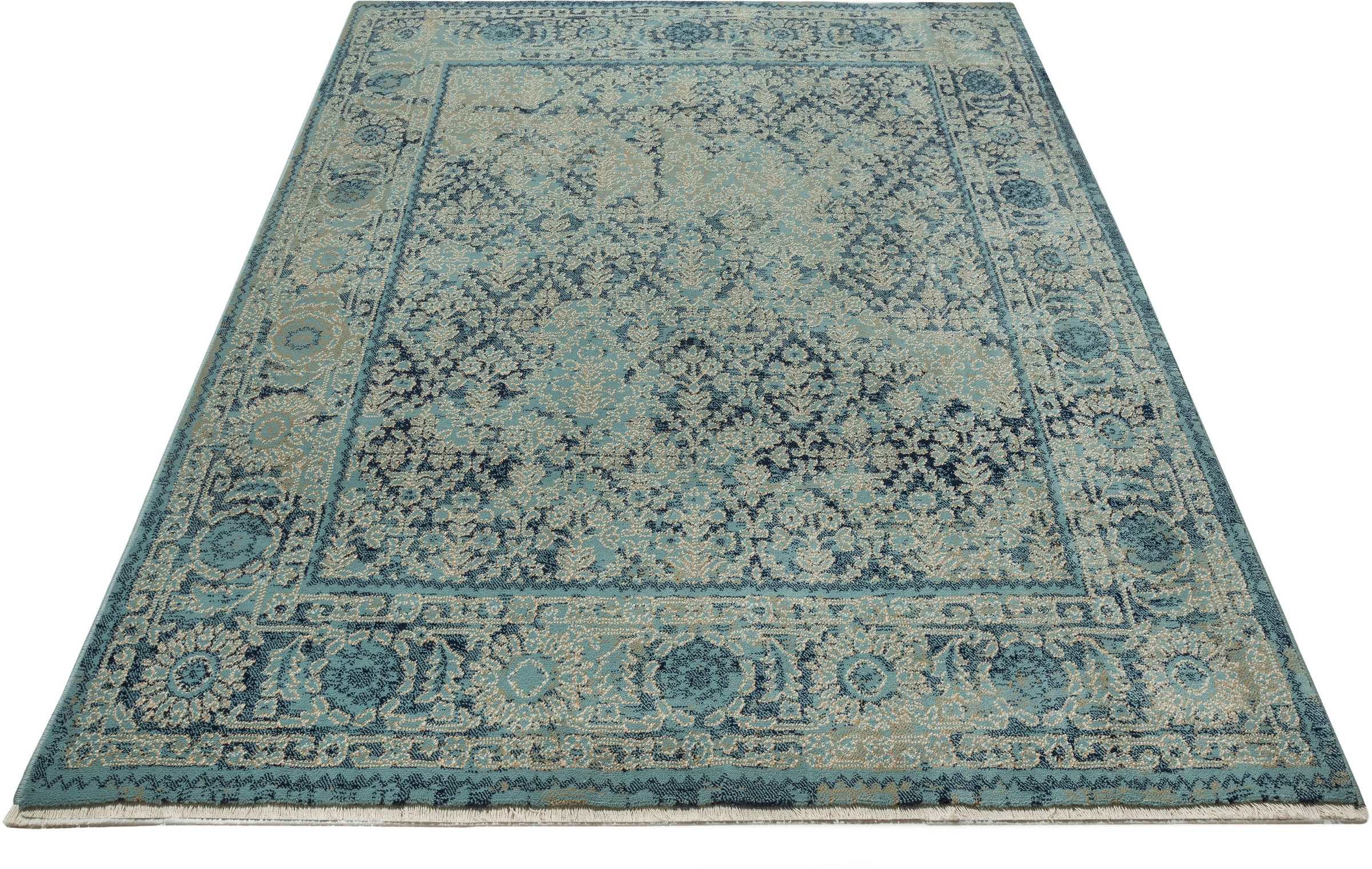 Image of DELAVITA Teppich »Etienne«, rechteckig, 10 mm Höhe, Orient-Optik, mit Bordüre, Kurzflor, Weich, Pflegeleicht, Elegant, idealer Teppich für Wohnzimmer, Schlafzimmer, Esszimmer bei Ackermann Versand Schweiz