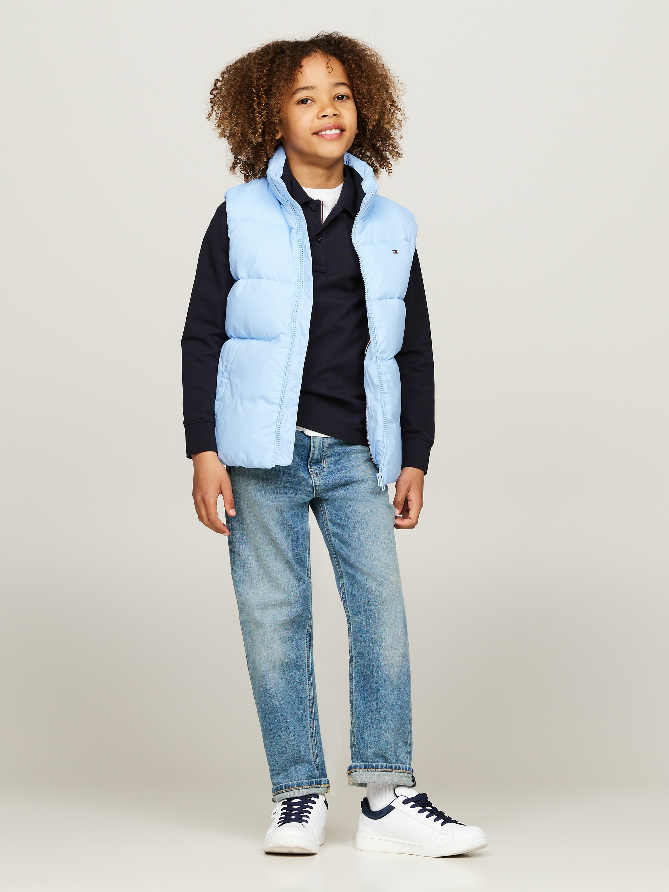 Tommy Hilfiger Steppweste »ESSENTIAL PADDED VEST«, Kinder bis 16 Jahre mit Logostickerei