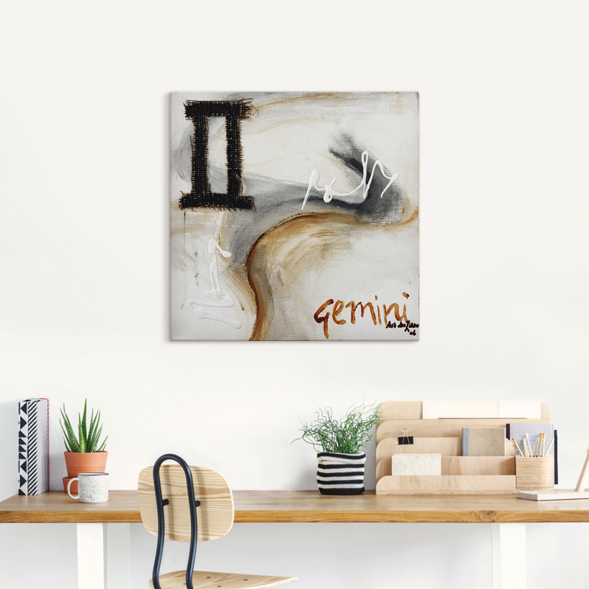 Artland Wandbild »Zwillinge«, Sternzeichen, (1 St.), als Leinwandbild, Poster in verschied. Grössen