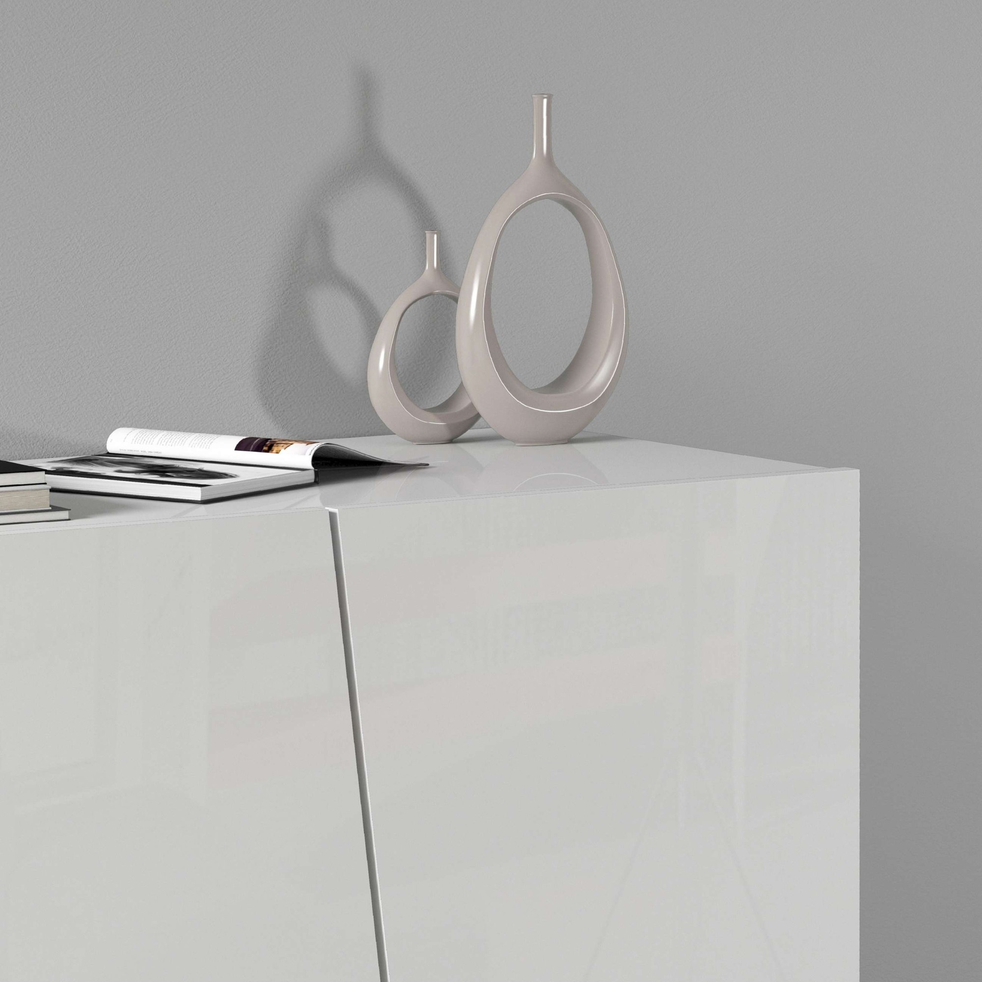 INOSIGN Aktenschrank »Vega, Mehrzweckschrank, Büroschrank, mit 2 Türen« & verstellbaren Einlegeböden, Höhe 86 oder 166 cm, Made in Italy