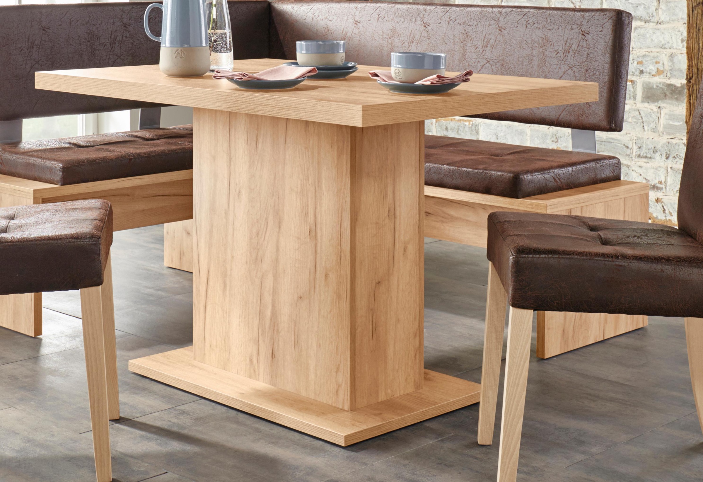 Image of Premium collection by Home affaire Säulen-Esstisch »Cross«, Breite 120 cm bei Ackermann Versand Schweiz