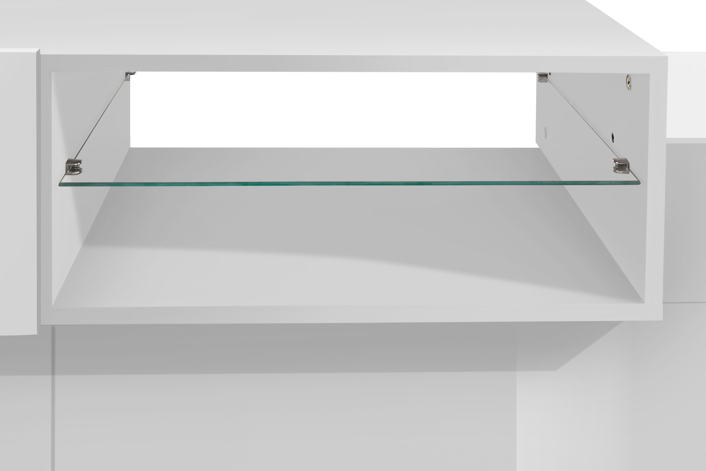 INOSIGN Lowboard »Coro,Lowboard,TV-Kommode,TV-Möbel,TV-Bank«, mit 2 Klappen, 1 Tür, 1 Glasboden, Breite 160