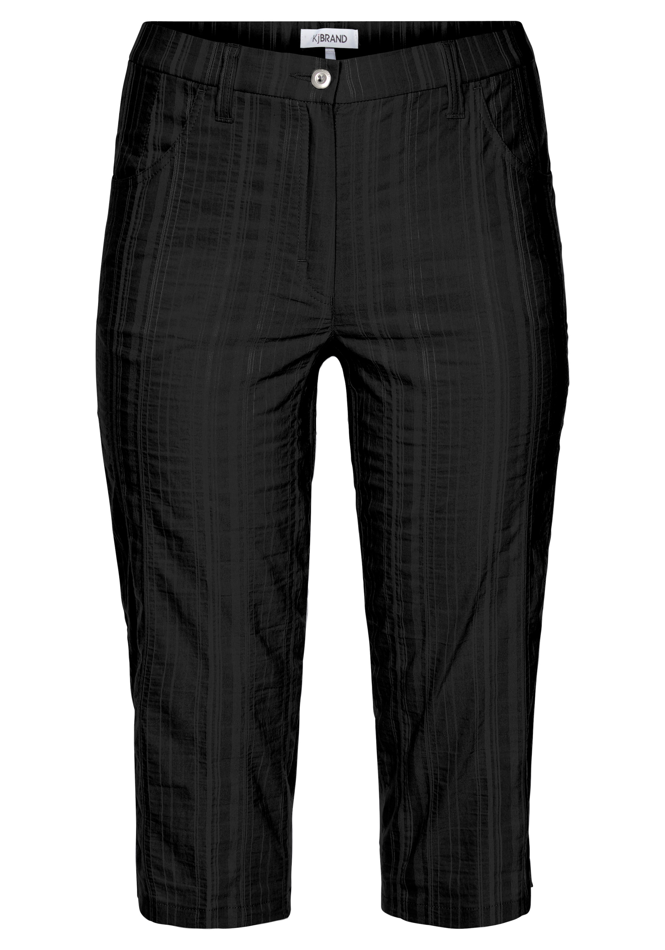 KjBRAND Pantalon capri »Babsie: bequemer Oberschenkel«  Pantalon d'été à motif structuré