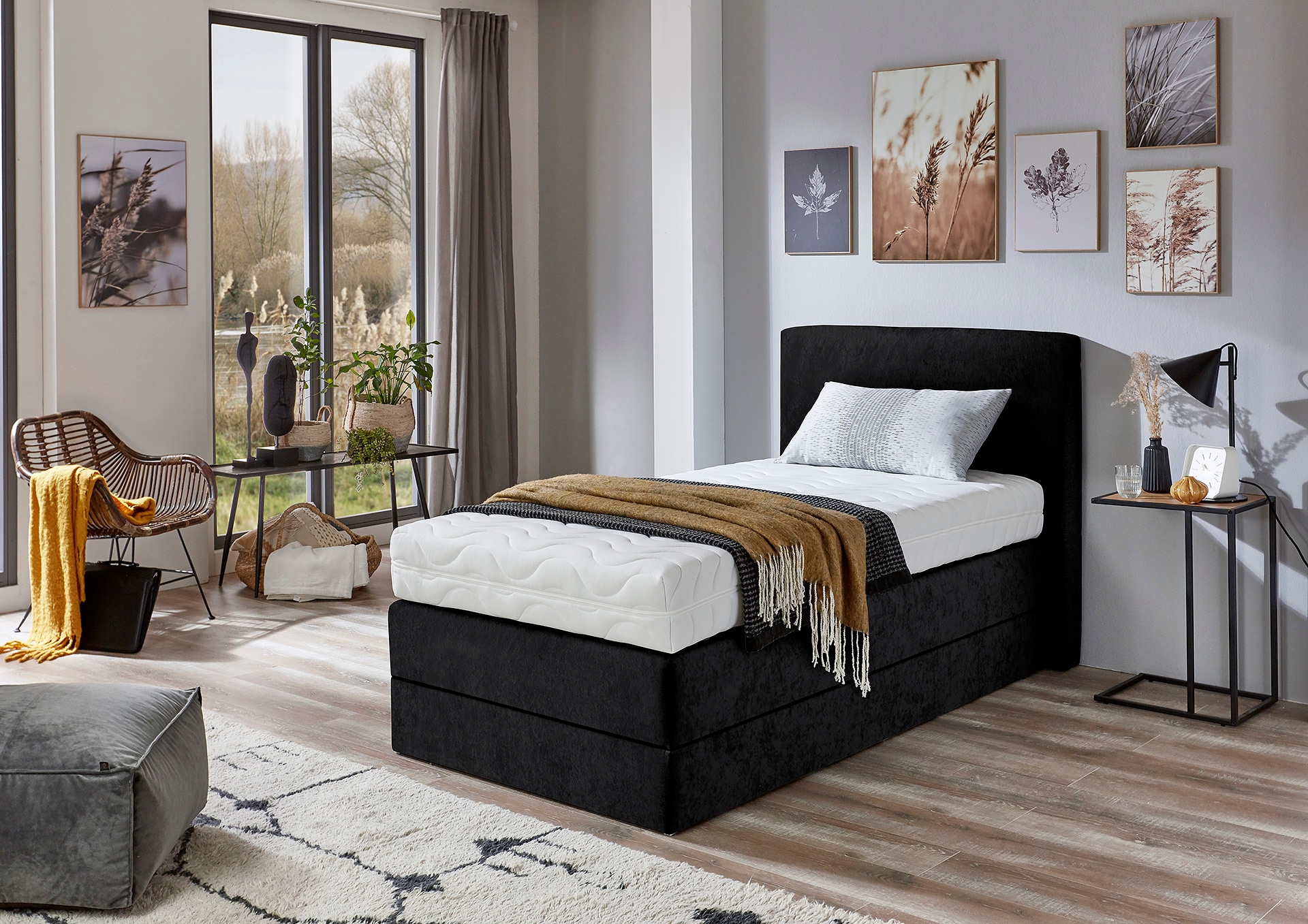 Westfalia Schlafkomfort Lit boxspring wahlweise mit Kaltschaum-Topper