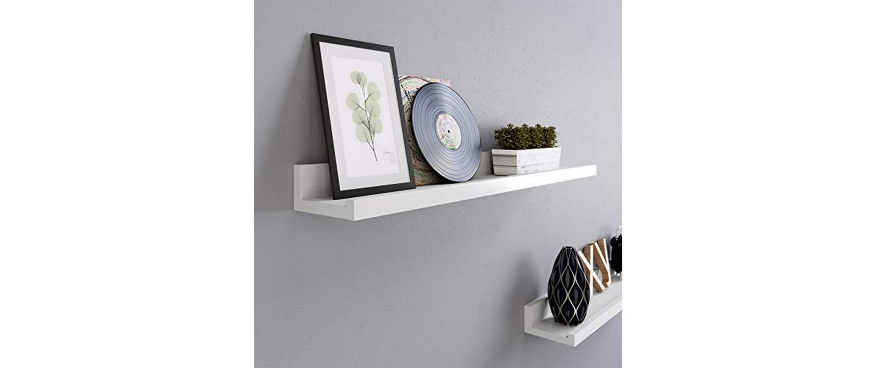 SONGMICS Wandregal »2-er Set Weiss«