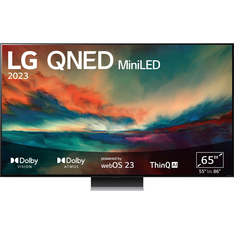 LG , QNED-Fernseher »65QNED866RE« 164 cm/65 ′′ Smart-TV QNED MiniLED, bis zu 120Hz, α7 Gen6 4K AI-Prozessor, HDMI 2.1 , schwarz , Leistungsstarker...