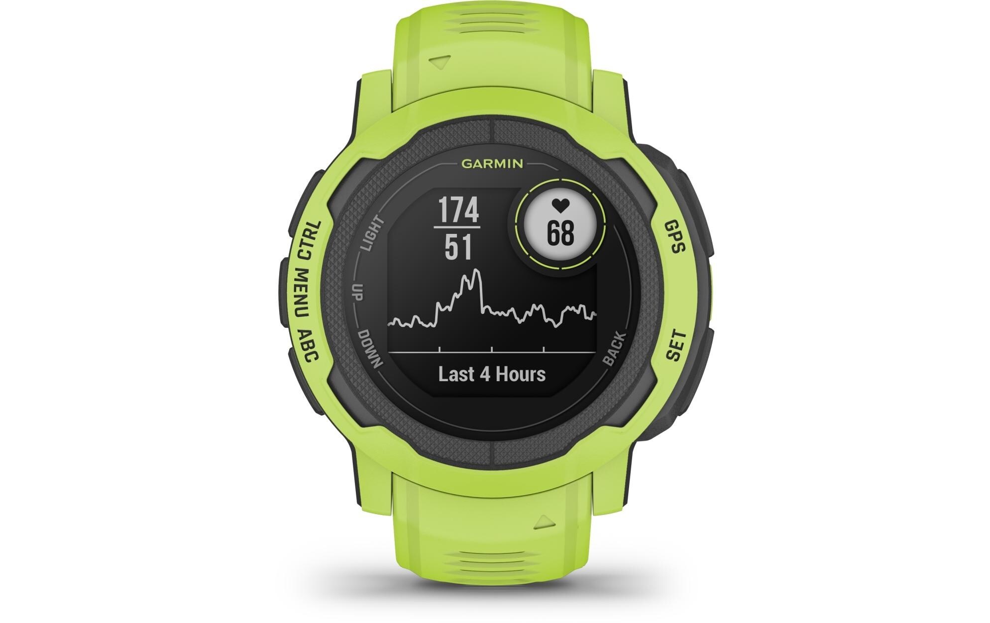 Garmin Smartwatch »GARMIN Sportuhr Instinct 2 Limette«, (2,27 cm / 0,9 Zoll), Android Wear,)