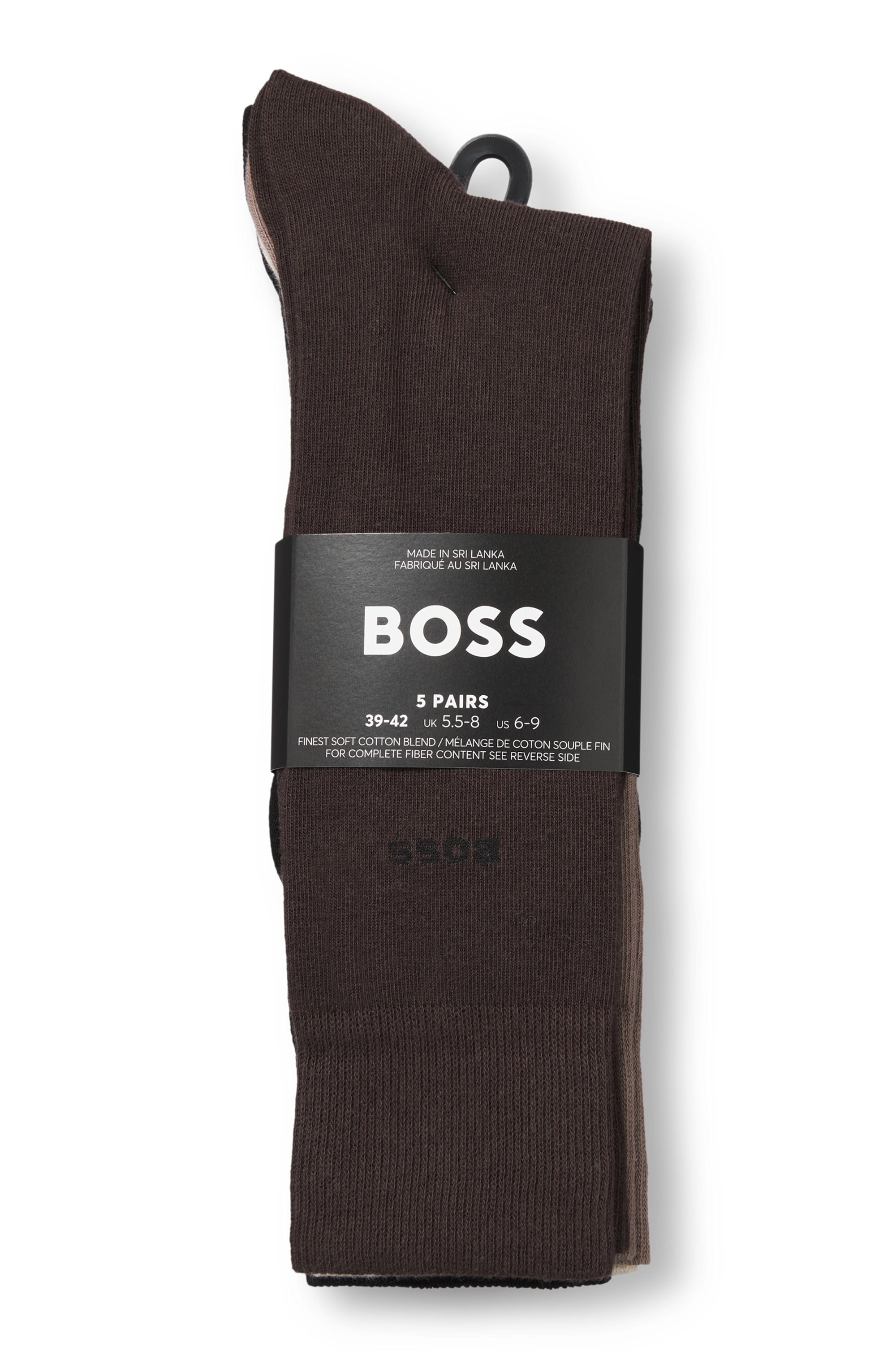 BOSS Socken »5P Uni Color CC«, (5 Paar), in klassischer Unifarbe