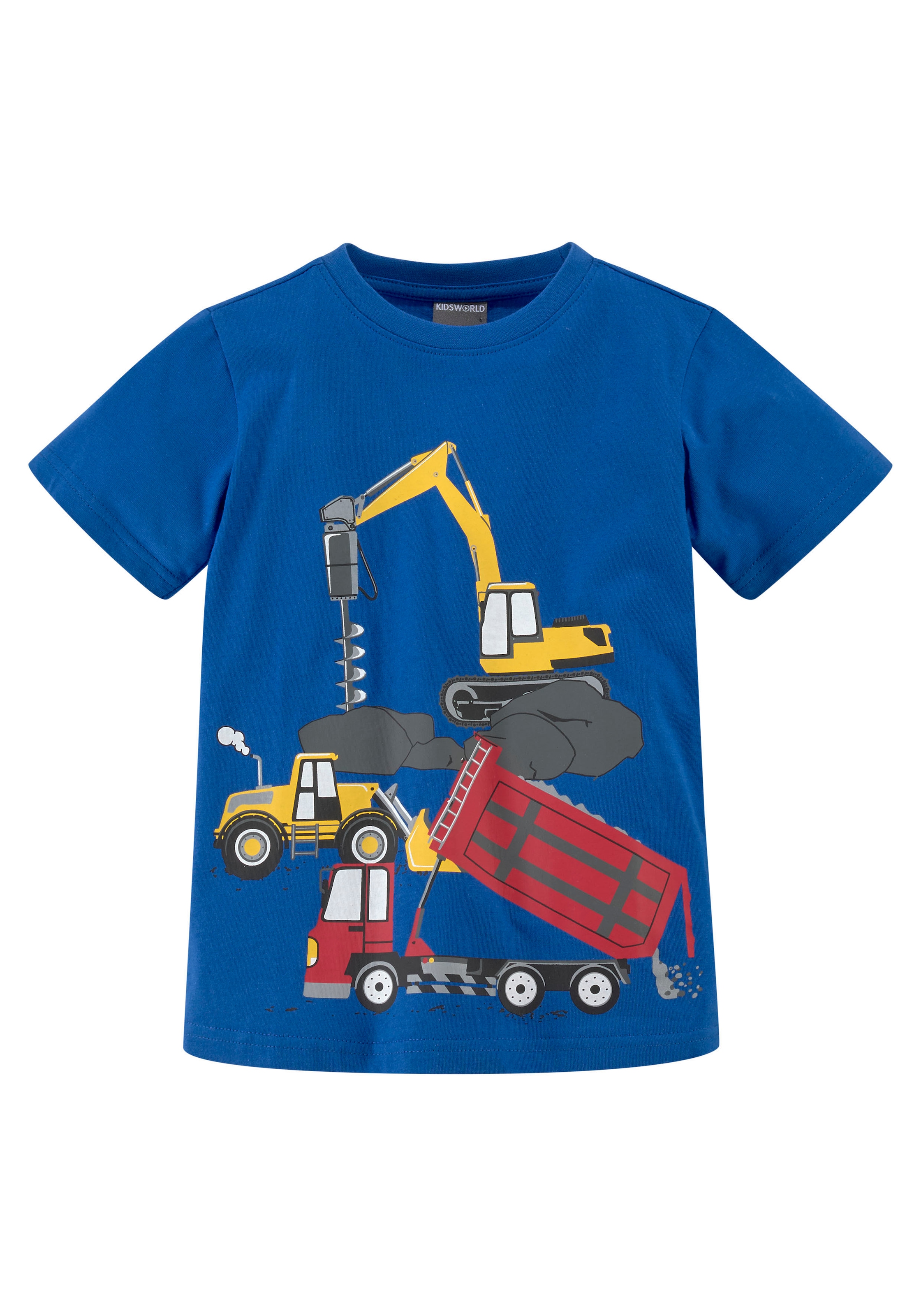 KIDSWORLD T-Shirt shoppen versandkostenfrei »BAUMASCHINEN«, Mindestbestellwert Spruch ohne - Modische