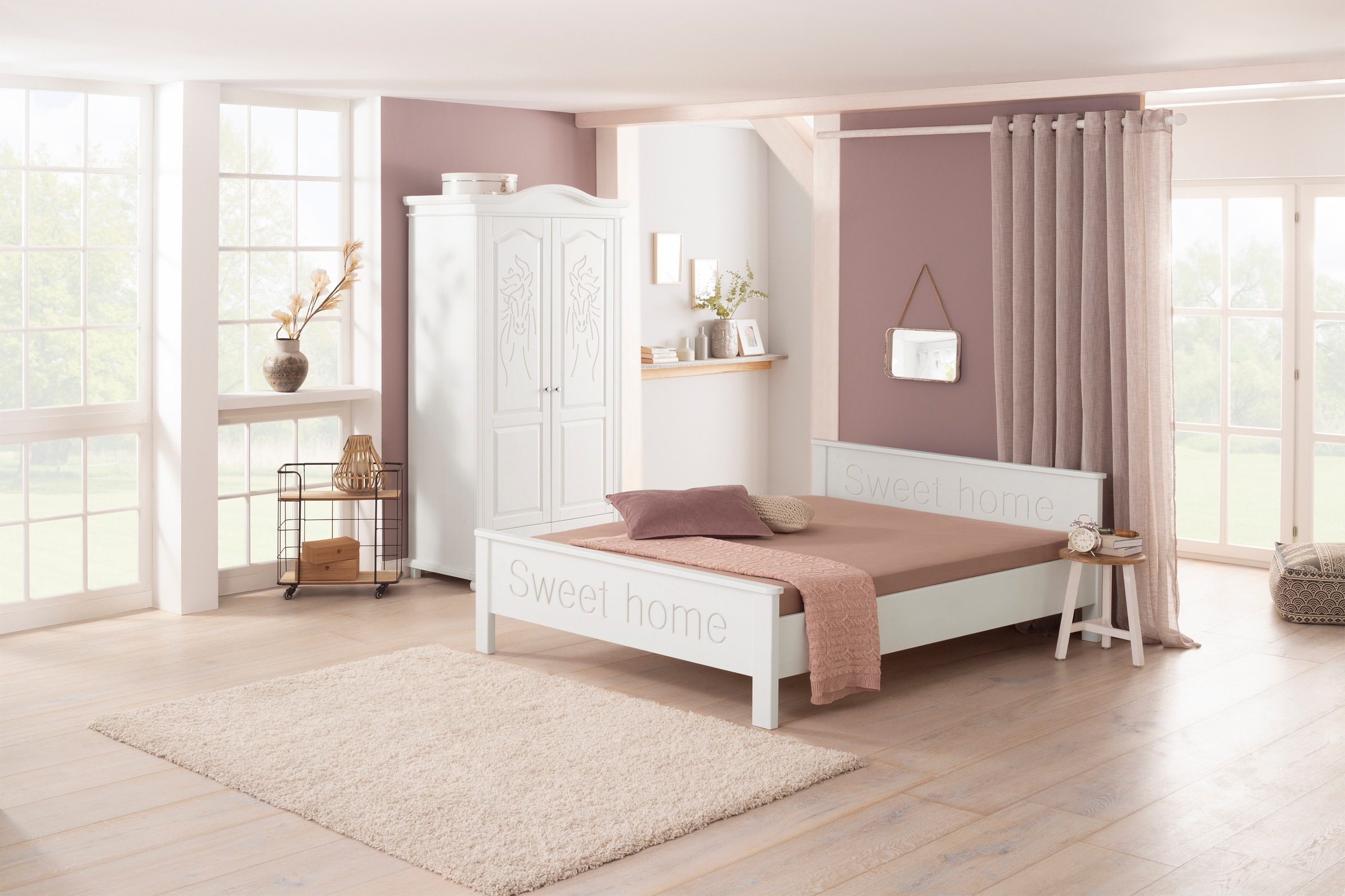 Image of Home affaire Bett »Sweet Home«, aus massiver Kiefer bei Ackermann Versand Schweiz