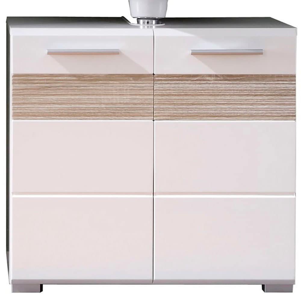Image of welltime Waschbeckenunterschrank "Marbella" Waschbeckenunterschrank zur Wandmontage - (B/T/H) 60/34/56 cm
