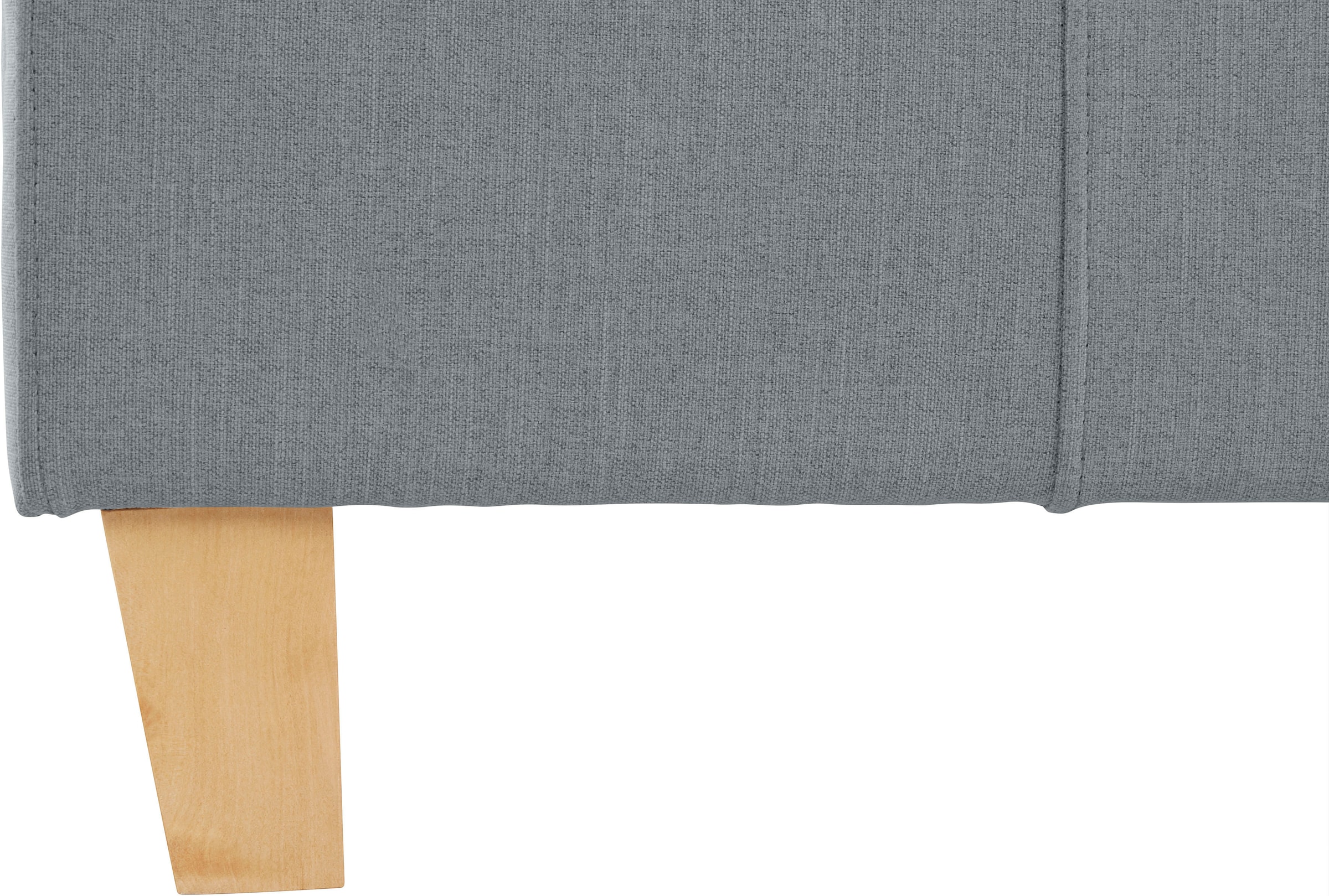 GOODproduct Lit rembourré »Heddi« in 5 Breiten: von 90cm-200cm,  Biese am Kopfteil,  Strukturstoff