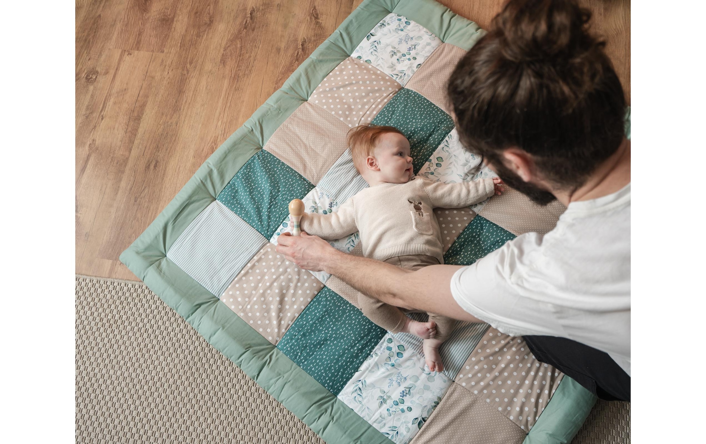 ULLENBOOM ® Krabbeldecke »Eukalyptus 140 x 140 cm«