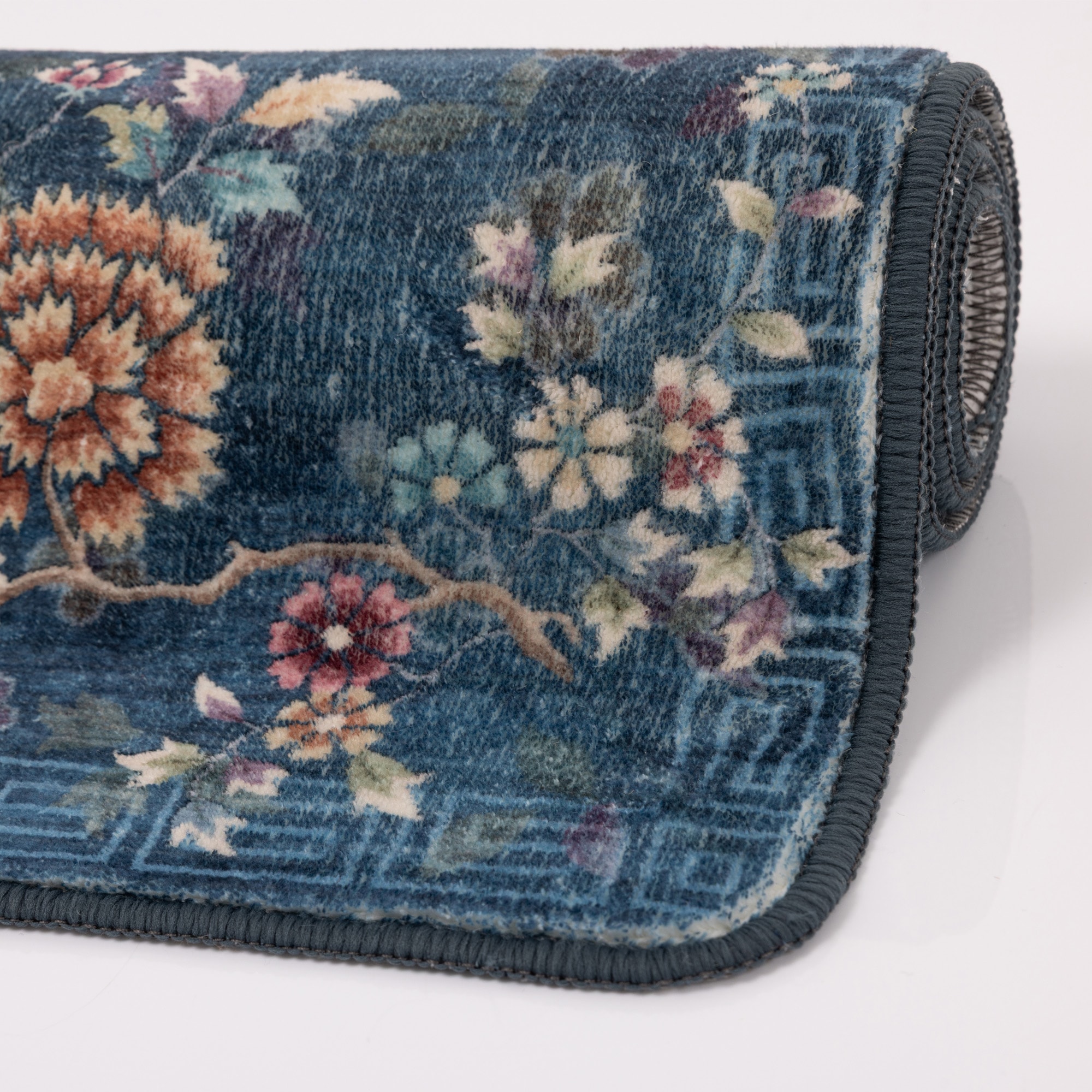 Gino Falcone Tapis de bain »Aquata GF-165, Badvorleger, Badezimmer Teppich« Höhe 7 mm revêtement antidérapant Badteppich, bedruckt, Blumen Design, rechteckig