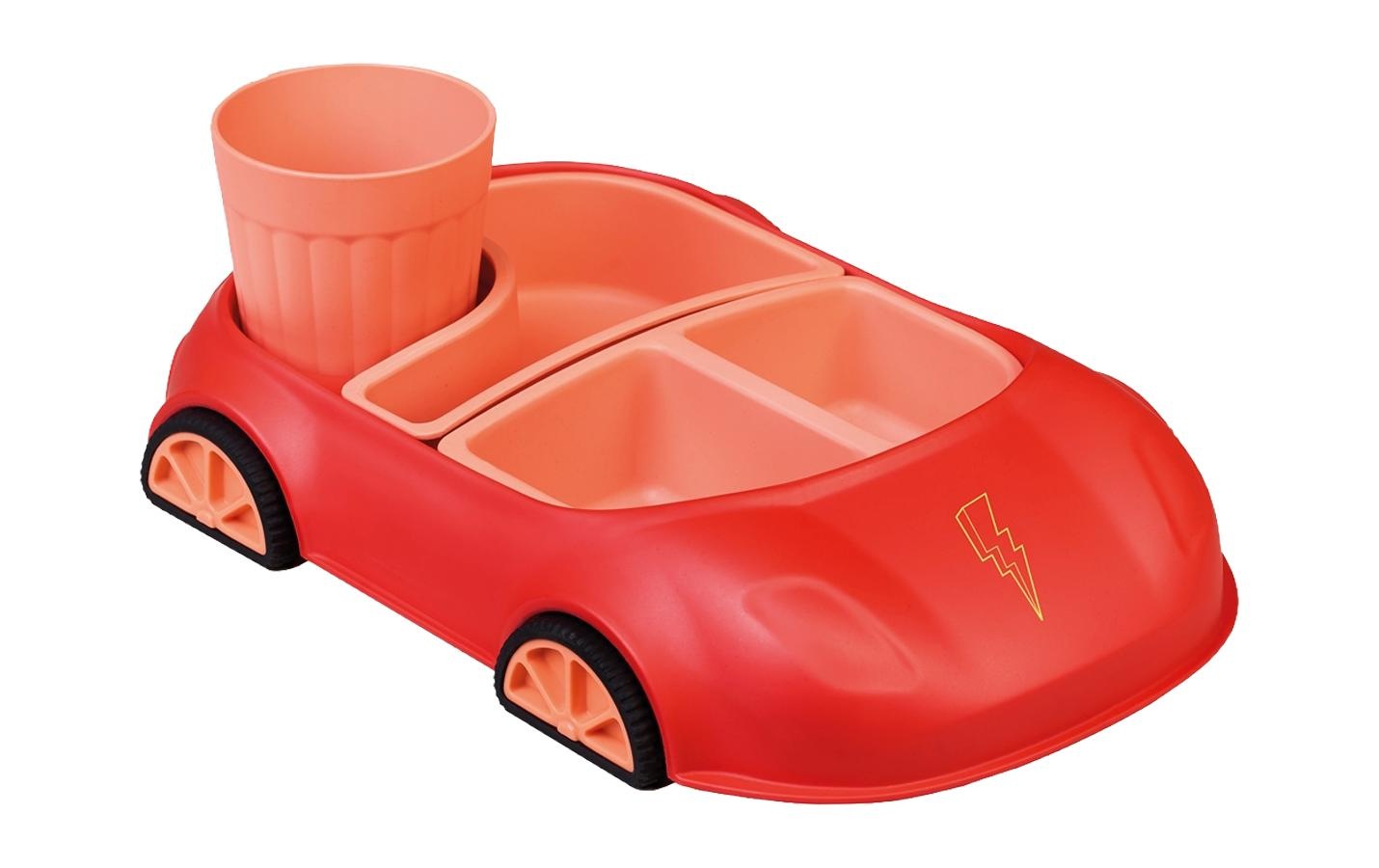 Image of Kindergeschirr-Set "BioLoco Car" Snack-Set für Kinder