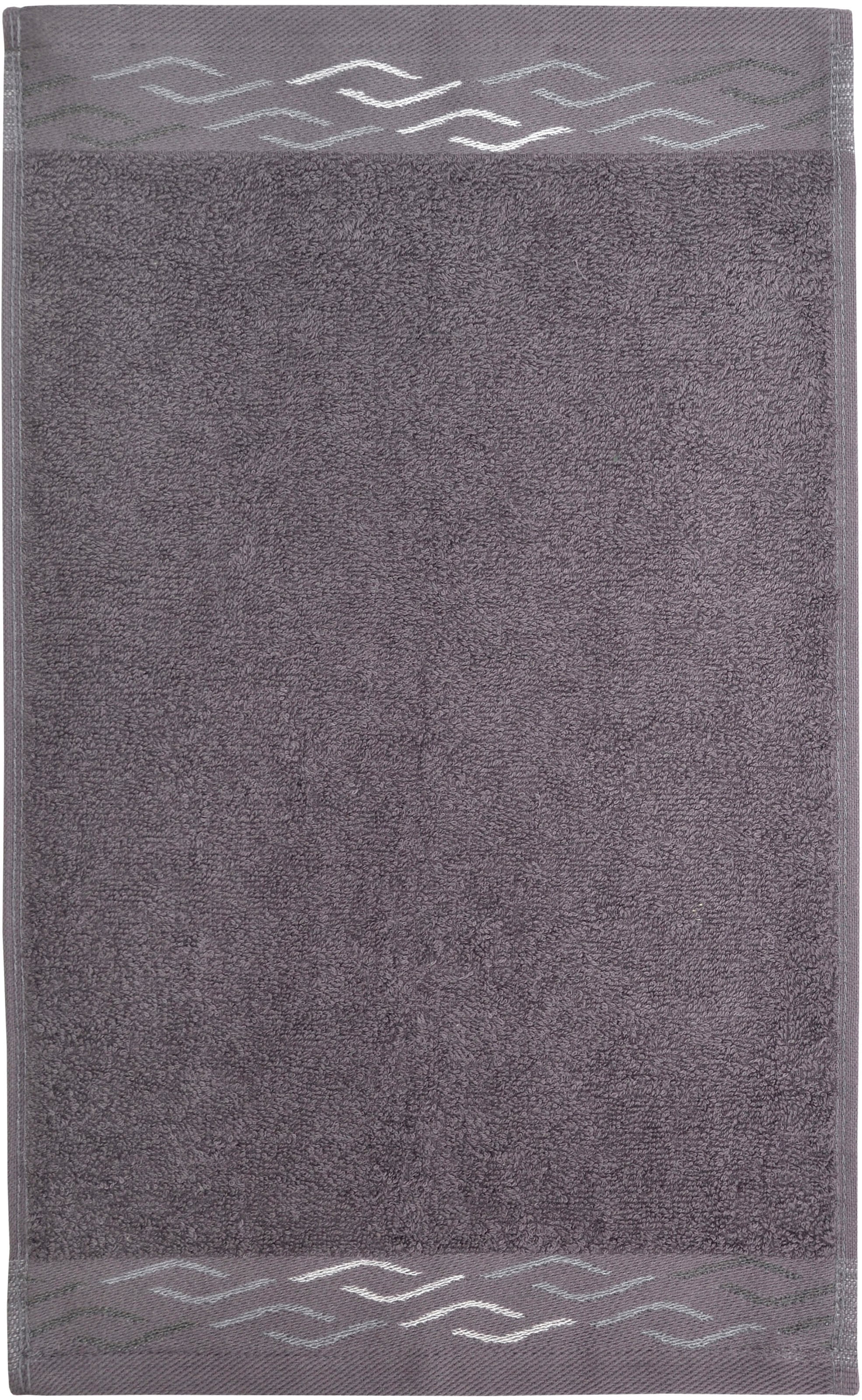 Dyckhoff Gästehandtücher »Wave«, (Set, 6 St.), mit Jacquard-Bordüre