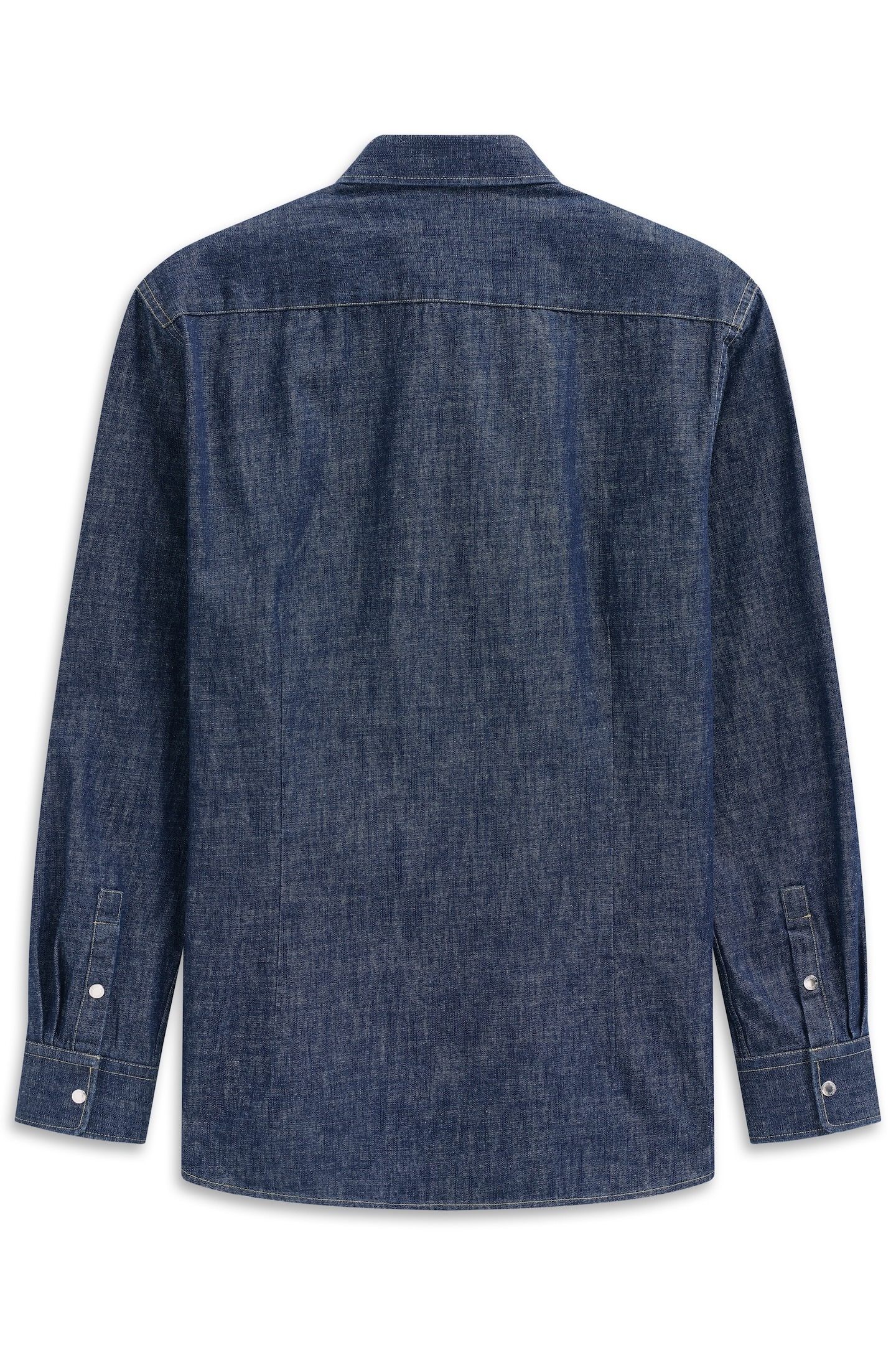 bugatti Chemise en jean »Druckknöpfe« im Modern Fit mit Kent-Kragen und aus Baumwolle