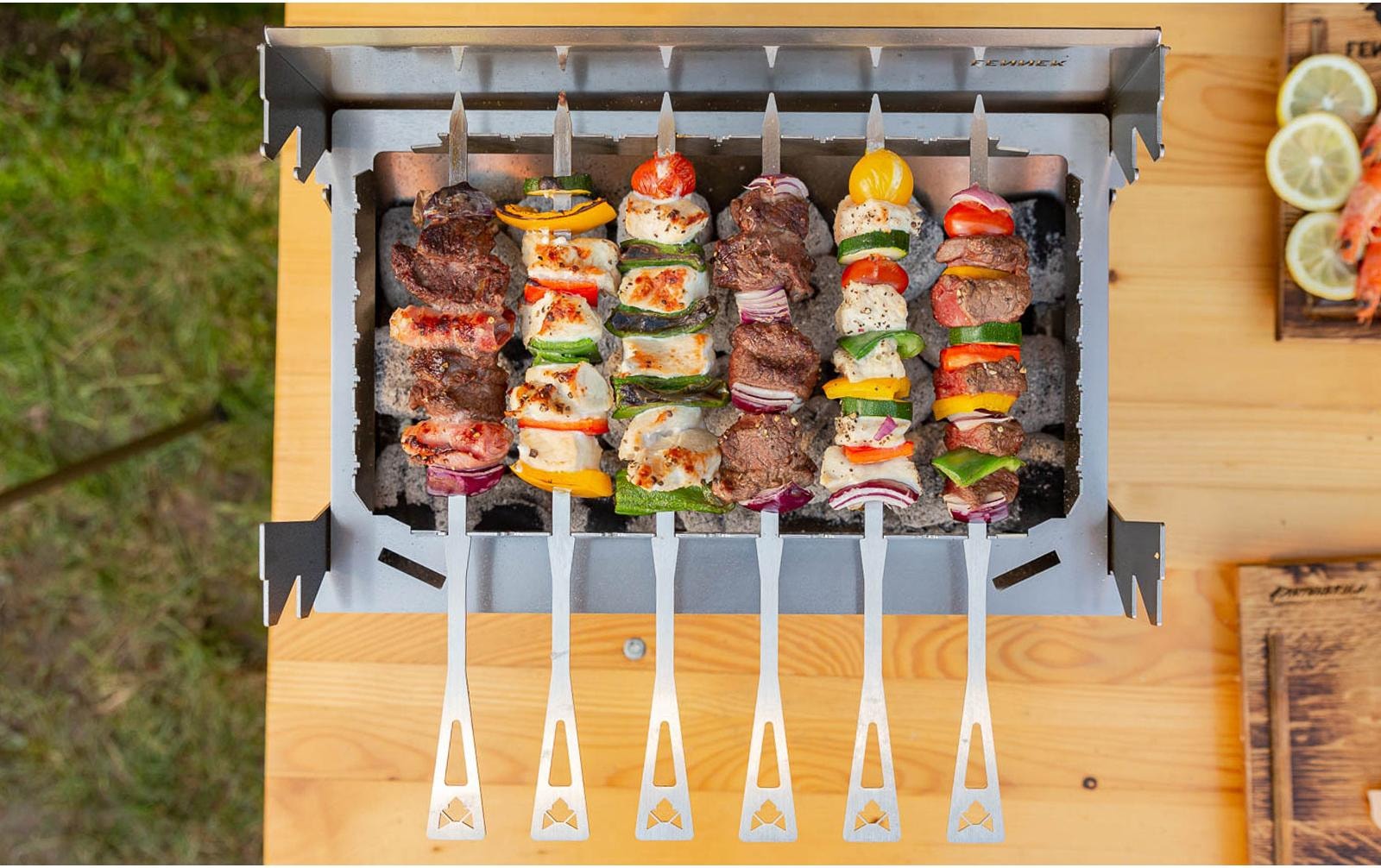 Fennek Grill Grillspiess »Set kurz, 6 Stück«
