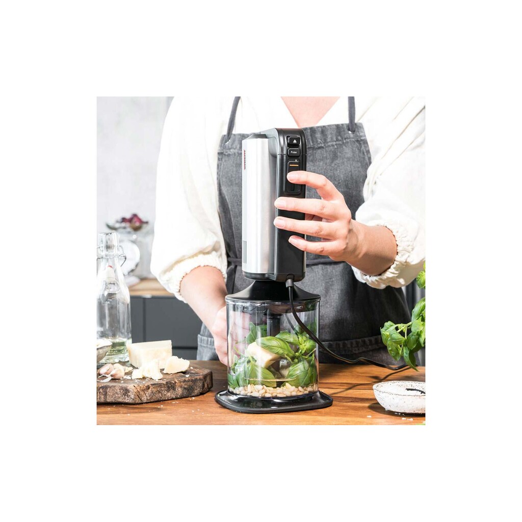 Gastroback Handmixer »Design Pro Silberfarben Schwarz«, 500 W