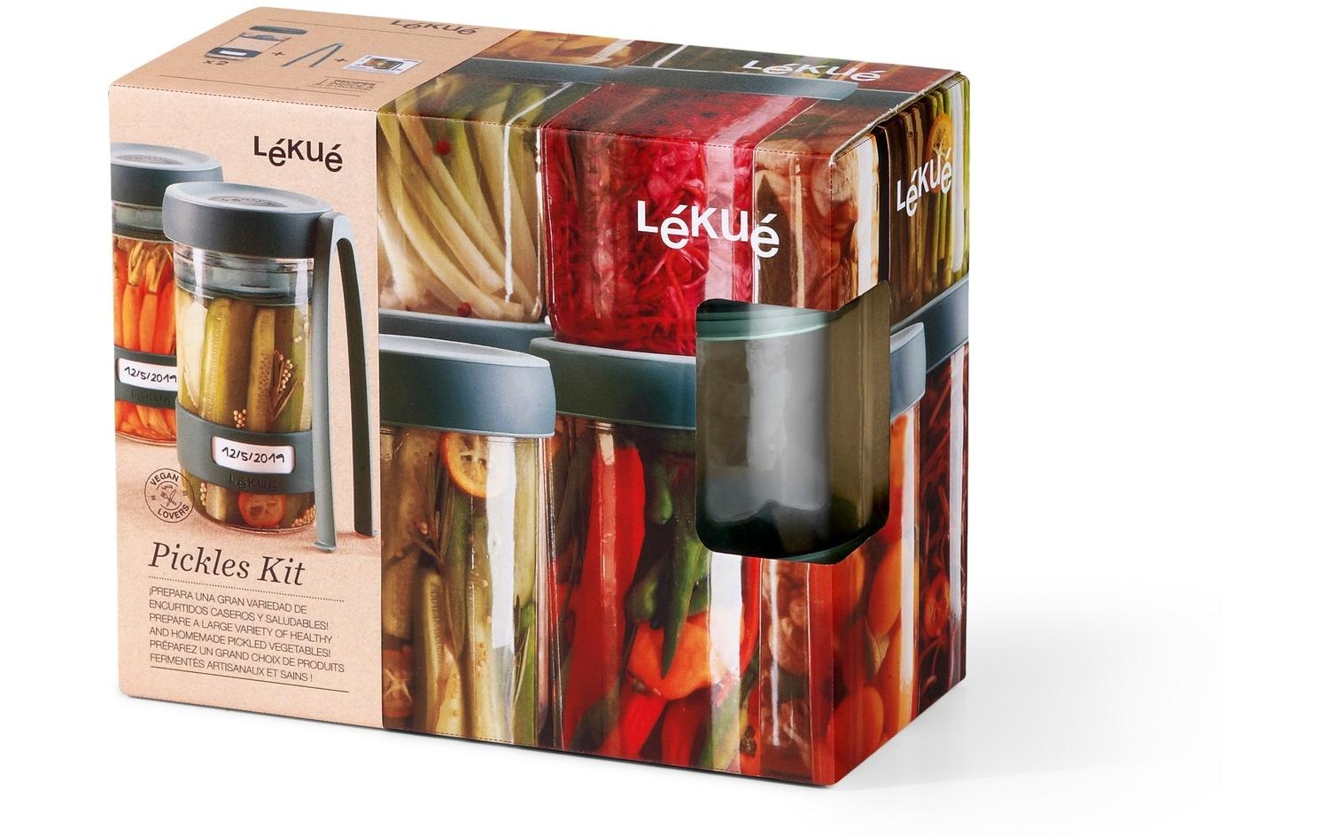 Lunchbox »Lékué 700 ml, Glas, 2 Stück«, (1 tlg.)