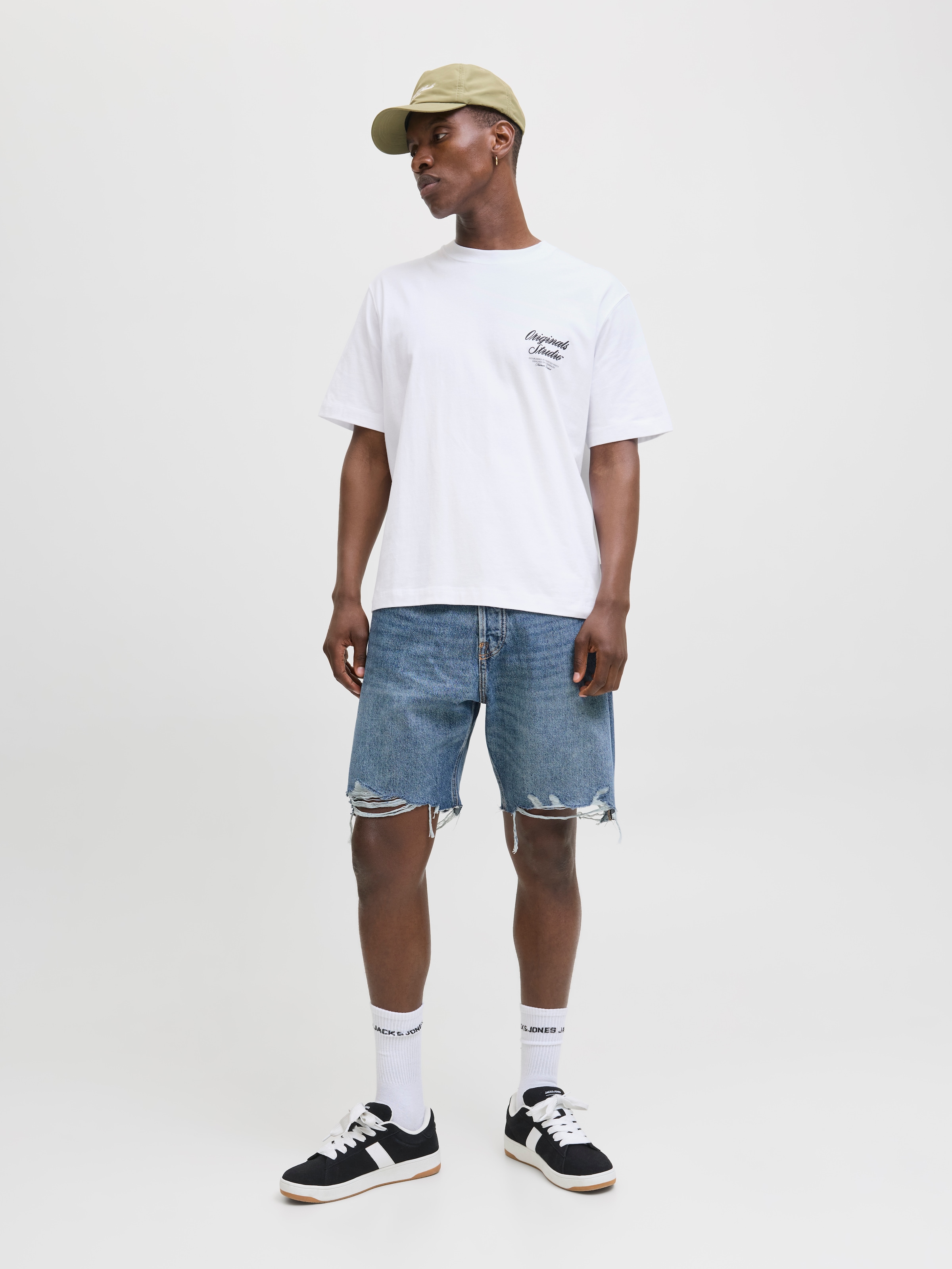 Jack & Jones Kurzarmshirt »JORNORREBRO TYPO TEE SS CREW NECK NOOS«