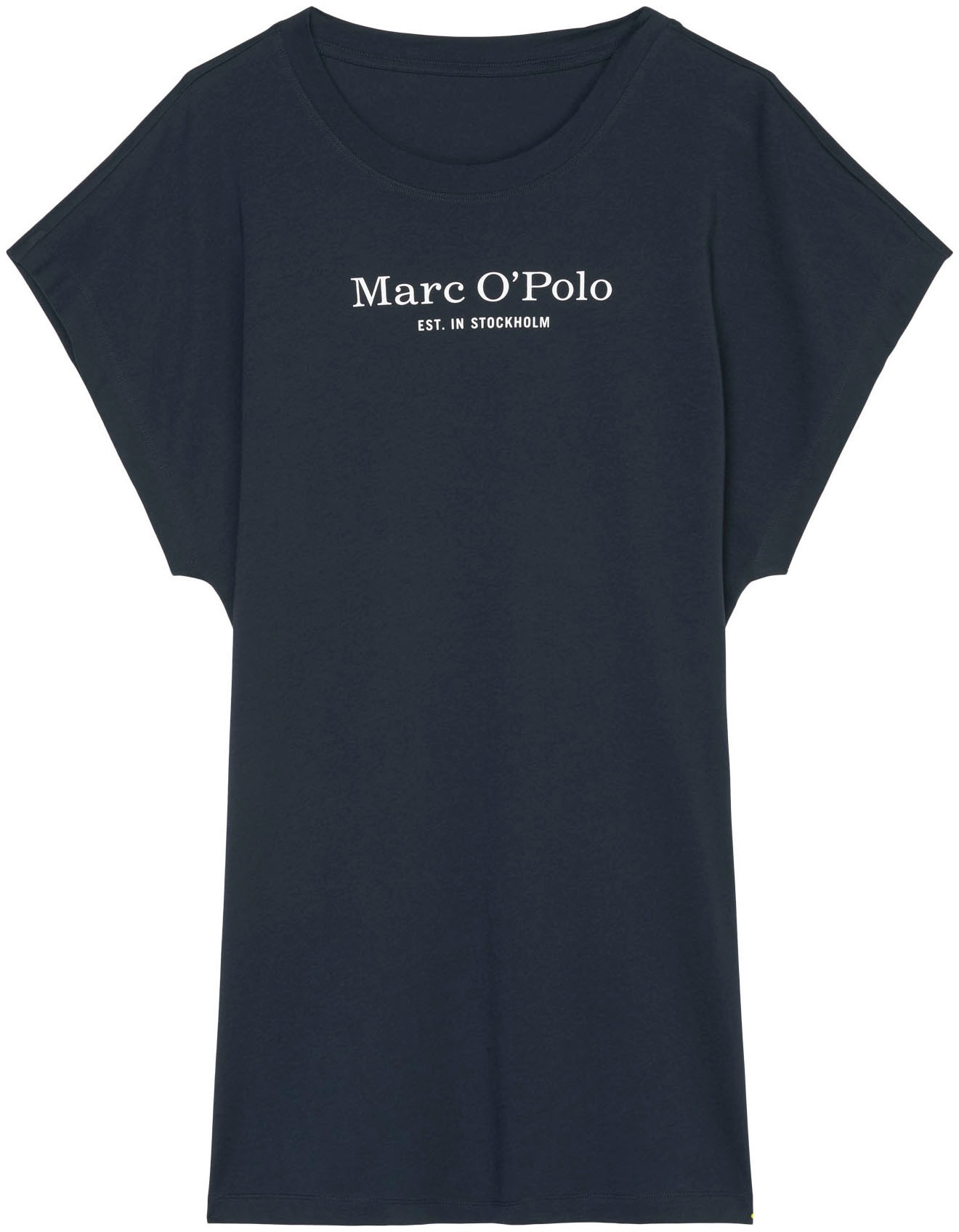 Marc O'Polo Nachthemd »Mix & Match Cotton-Woven«, mit überschnittenen Schultern und Brandlogo auf der Brust