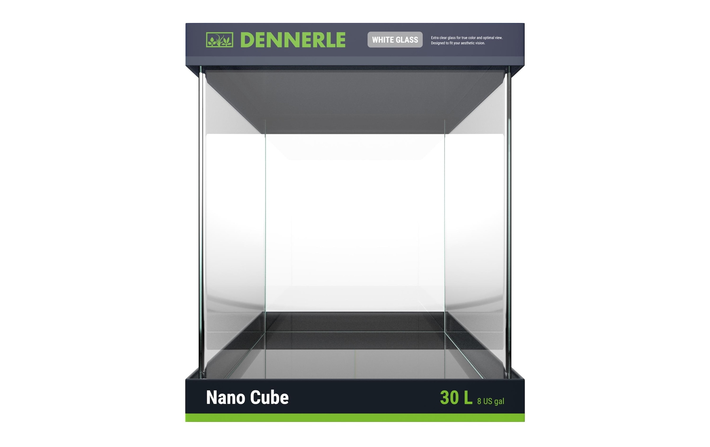 DENNERLE Aquarium »Nano Cube White Glass, 30 l«