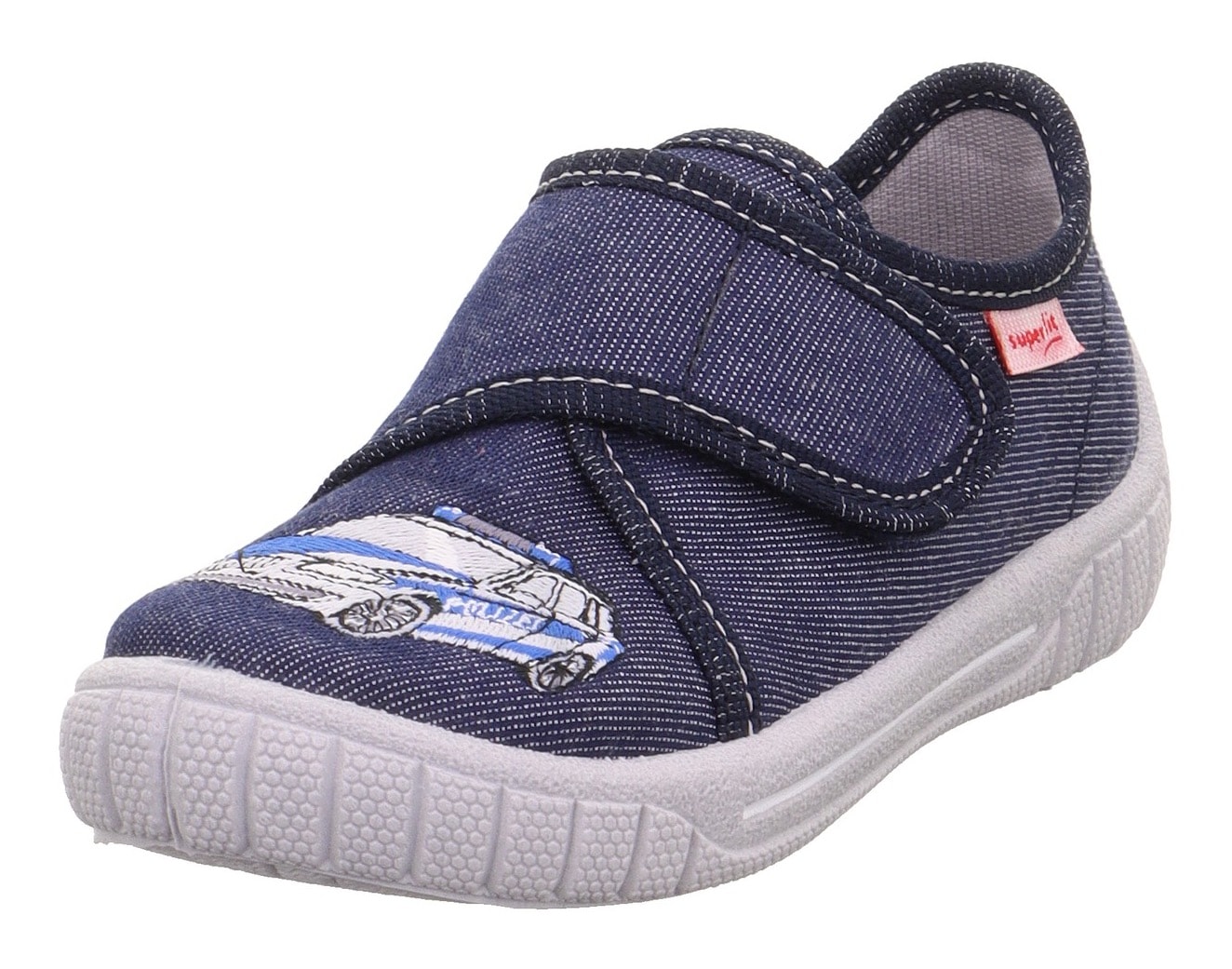 Image of Superfit Hausschuh "BILL, WMS: mittel" Kindergartenschuh mit Klettverschluss, Grössenschablone zum Download