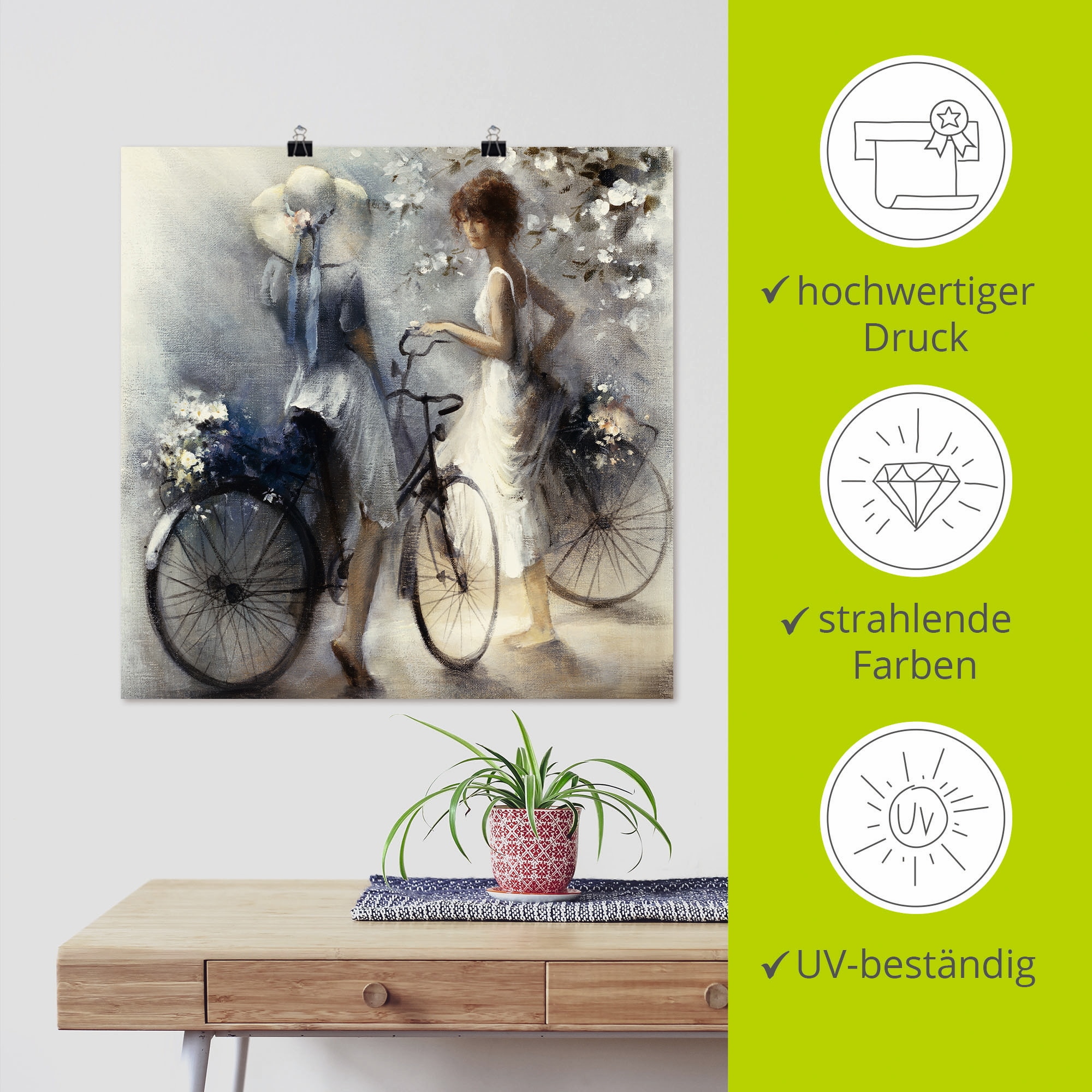 Artland Wandbild »Frühling III« Frau 1 Stk. tlg. als Leinwandbild, Poster in verschied. Grössen
