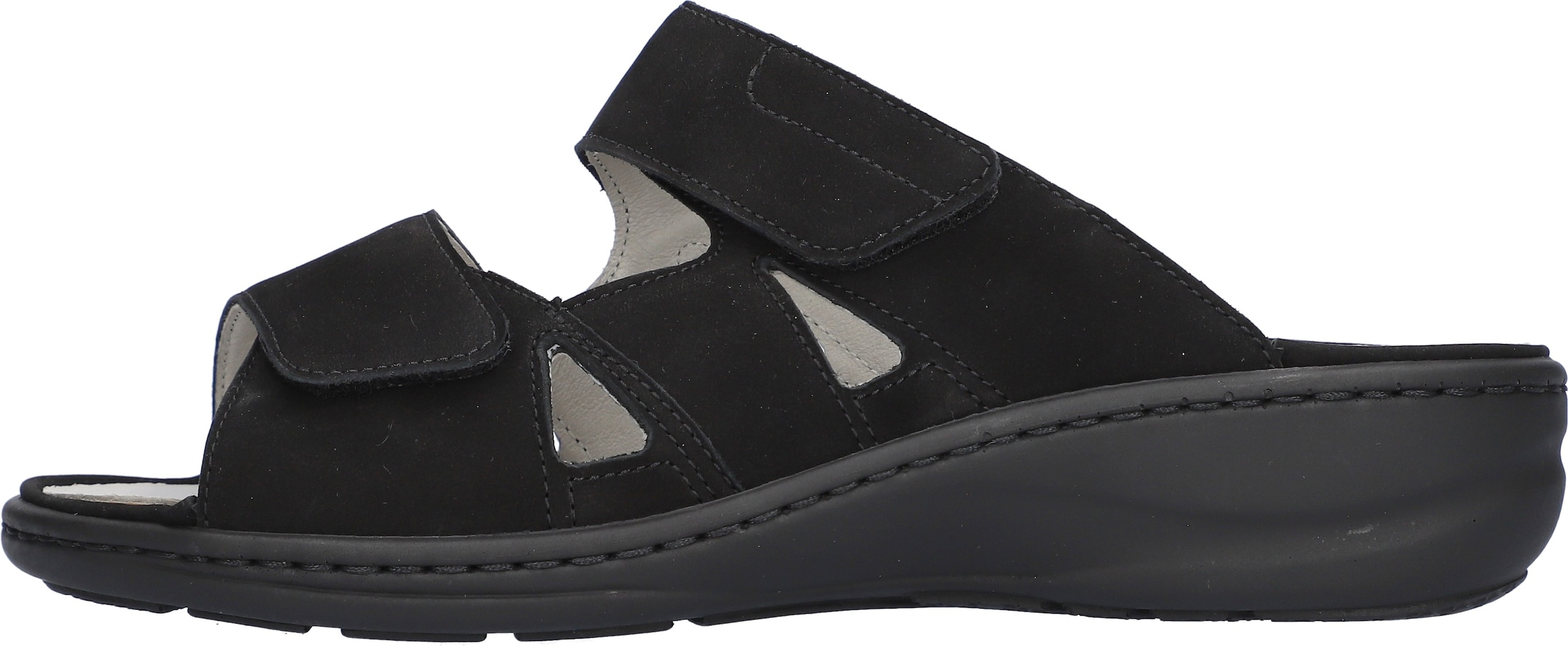 Waldläufer Pantolette »HERIA«  chaussure d'été, chaussure confort, chausson largeur H, avec fermetures velcro