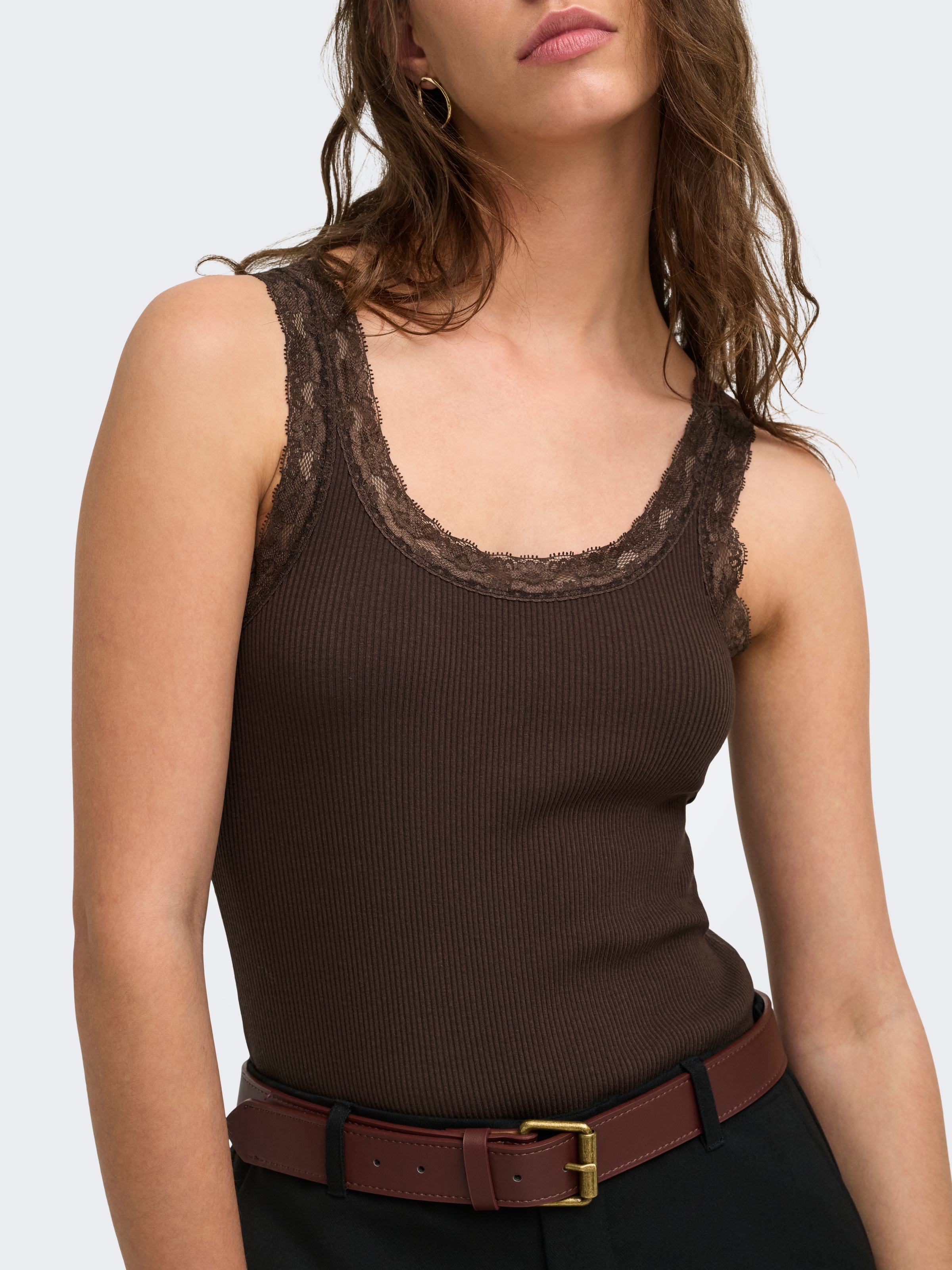 ONLY Body »ONLVINI S/L LACE BODYSUIT RS JRS« Baumwollmischung, Spitze