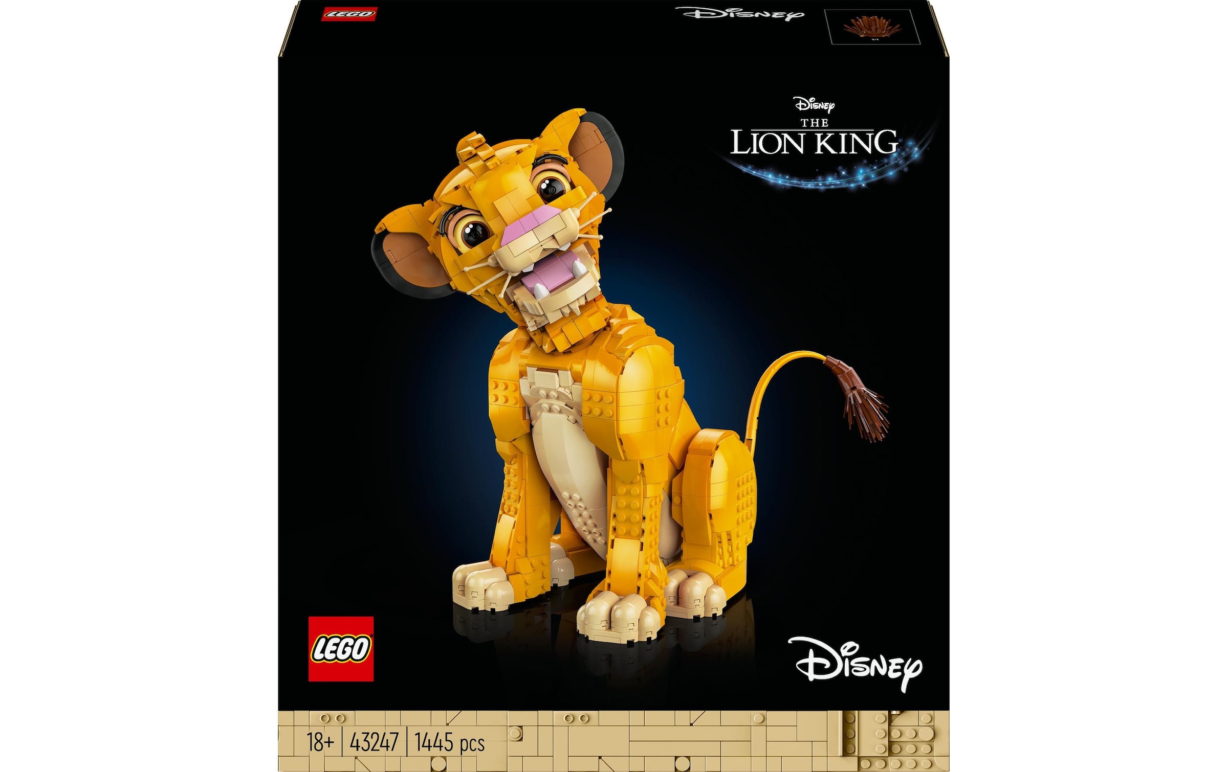 Spielbausteine »Disney Simba, der junge König der Löwen 43247«, (1445 St.)