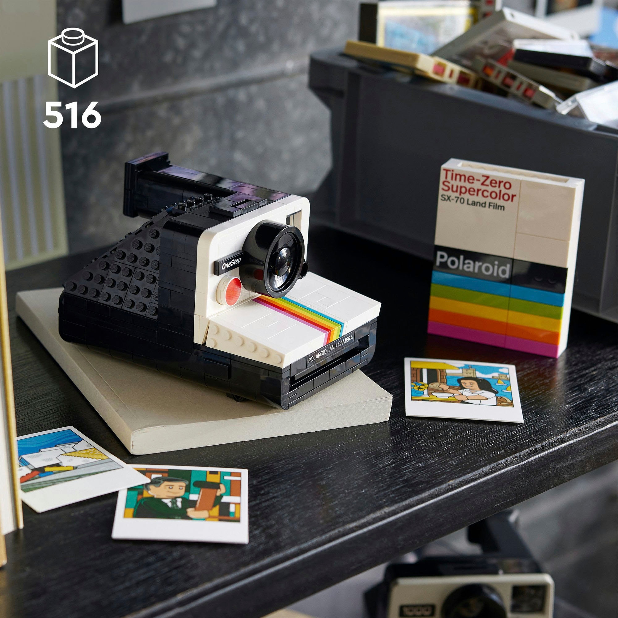 LEGO® Konstruktionsspielsteine »Polaroid OneStep SX-70 Sofortbildkamera (21345), LEGO Ideas« Made in Europe